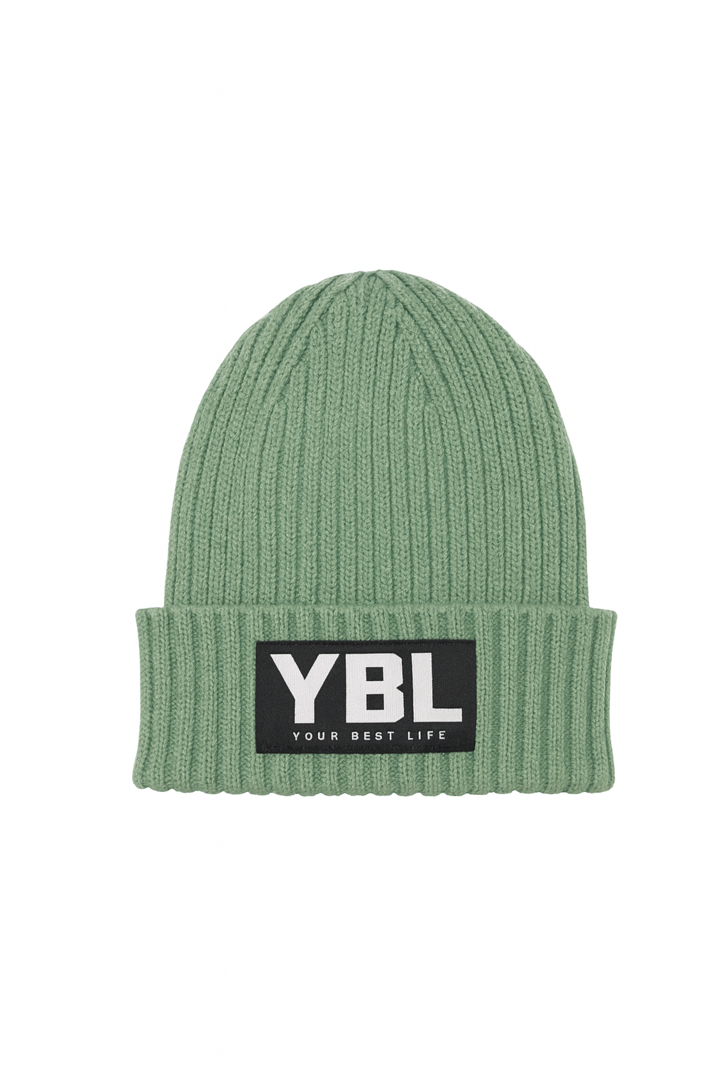 Organic Cotton Kids Beanie in Dusty Green