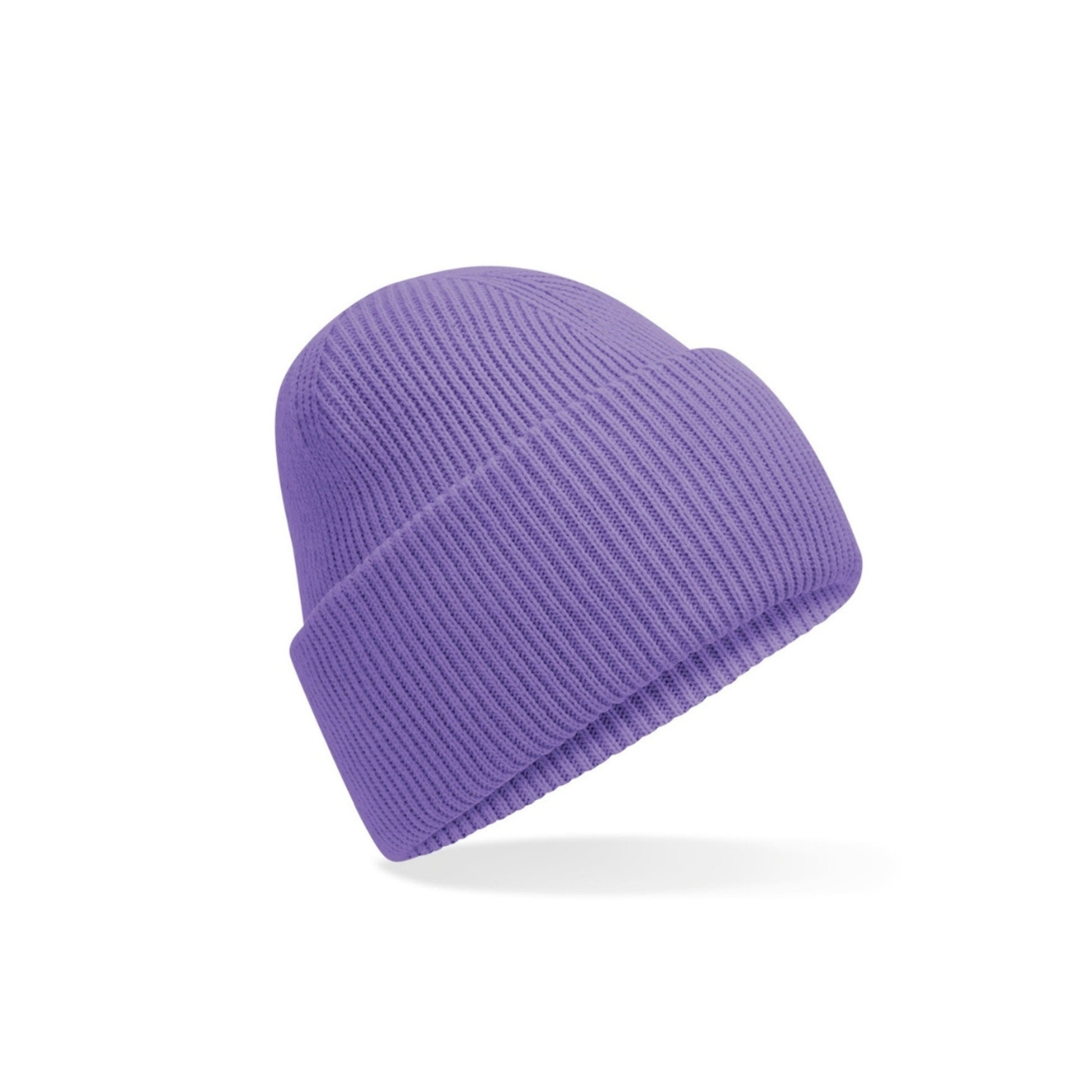Classic Engineered Deep-Cuffed Beanie in Lilac