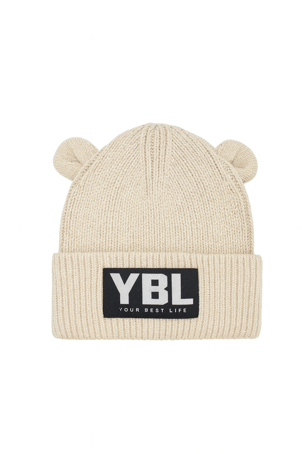Organic Baby Bear Beanie in Almond