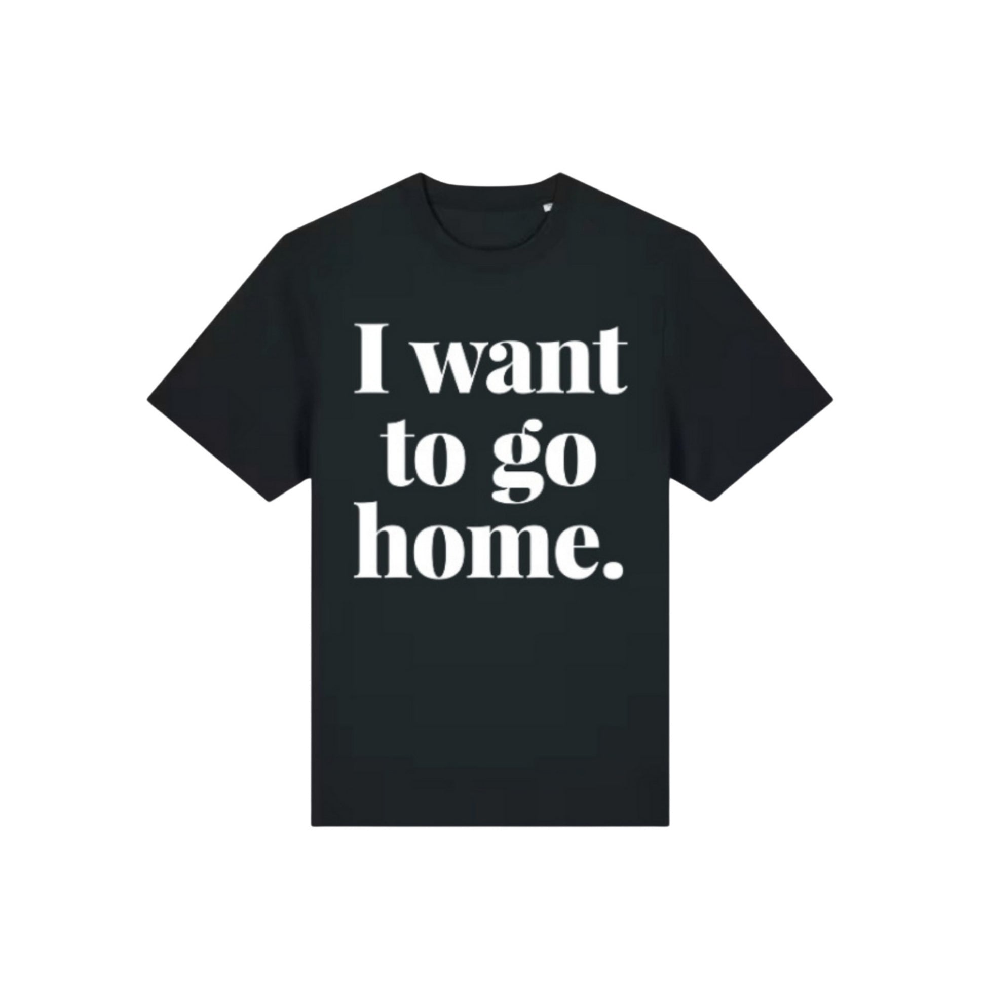 I Want To Go Home Oversized in Black