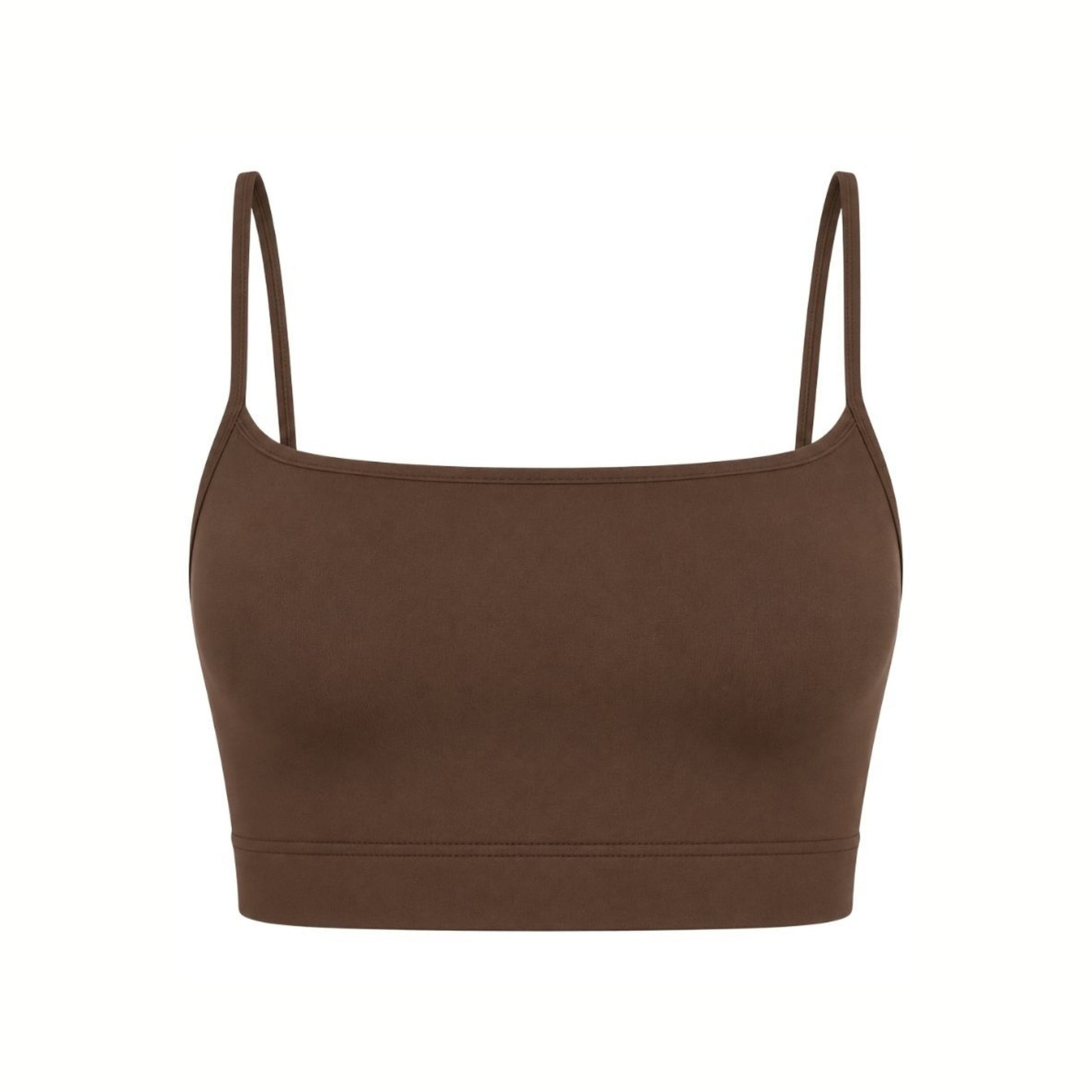 THIN STRAP BRA IN BROWN