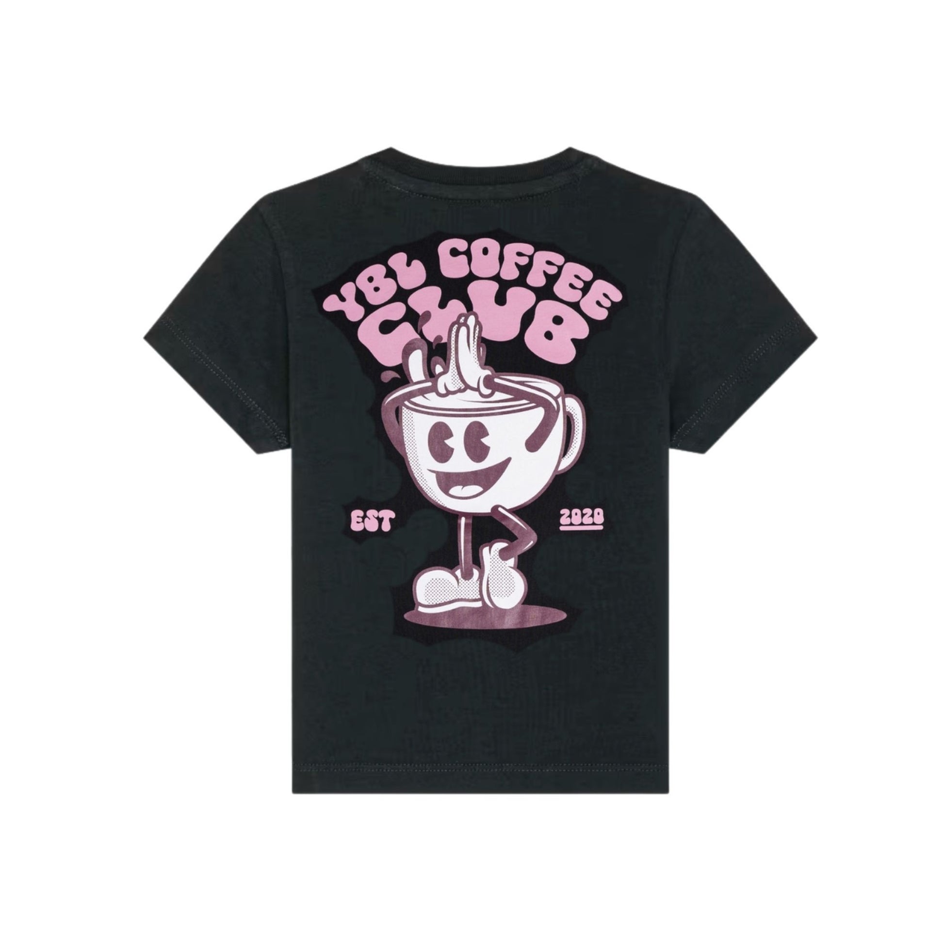 Coffee Club Baby Fit Tee in Black