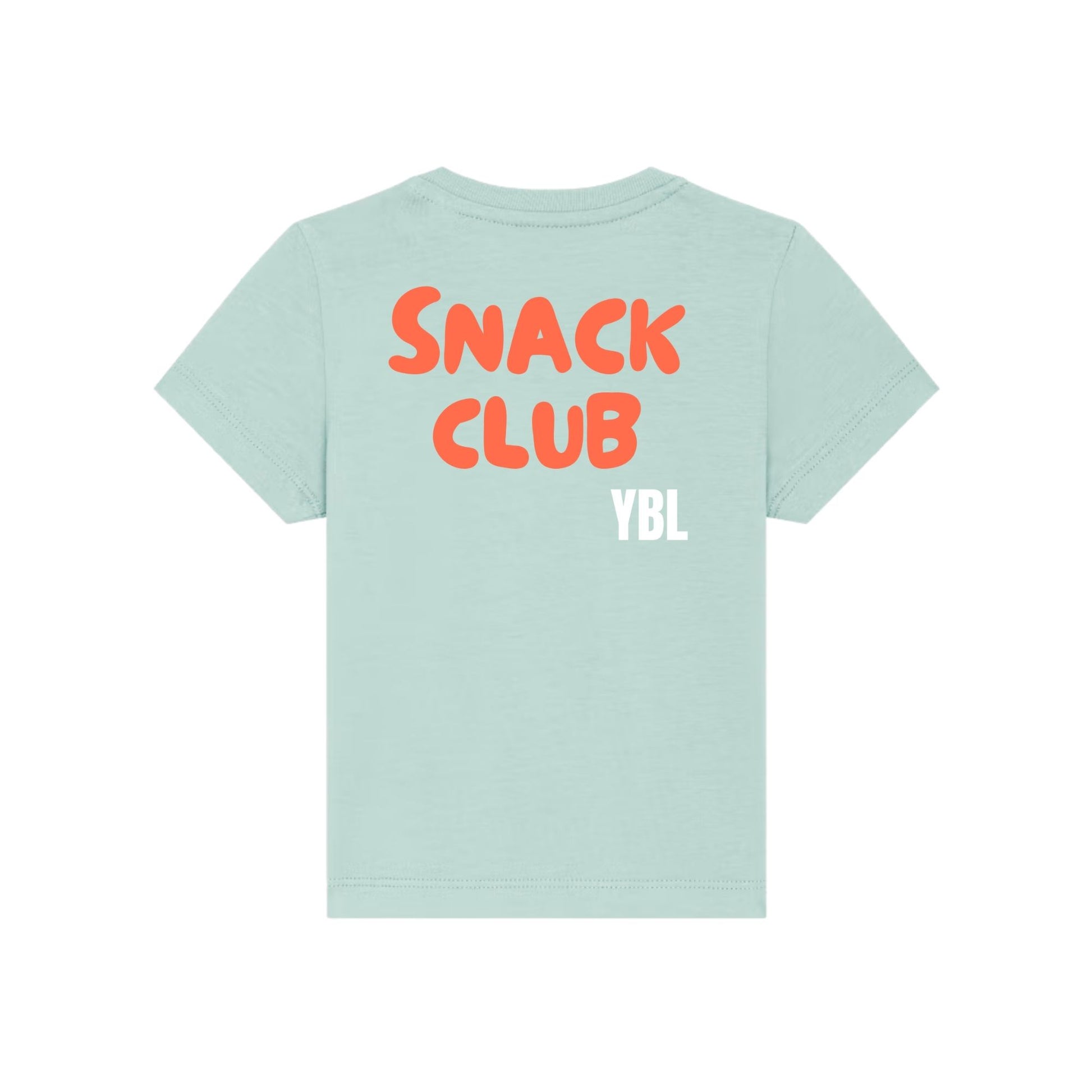 Snack Club Baby Fit Tee in Dusty Turquoise