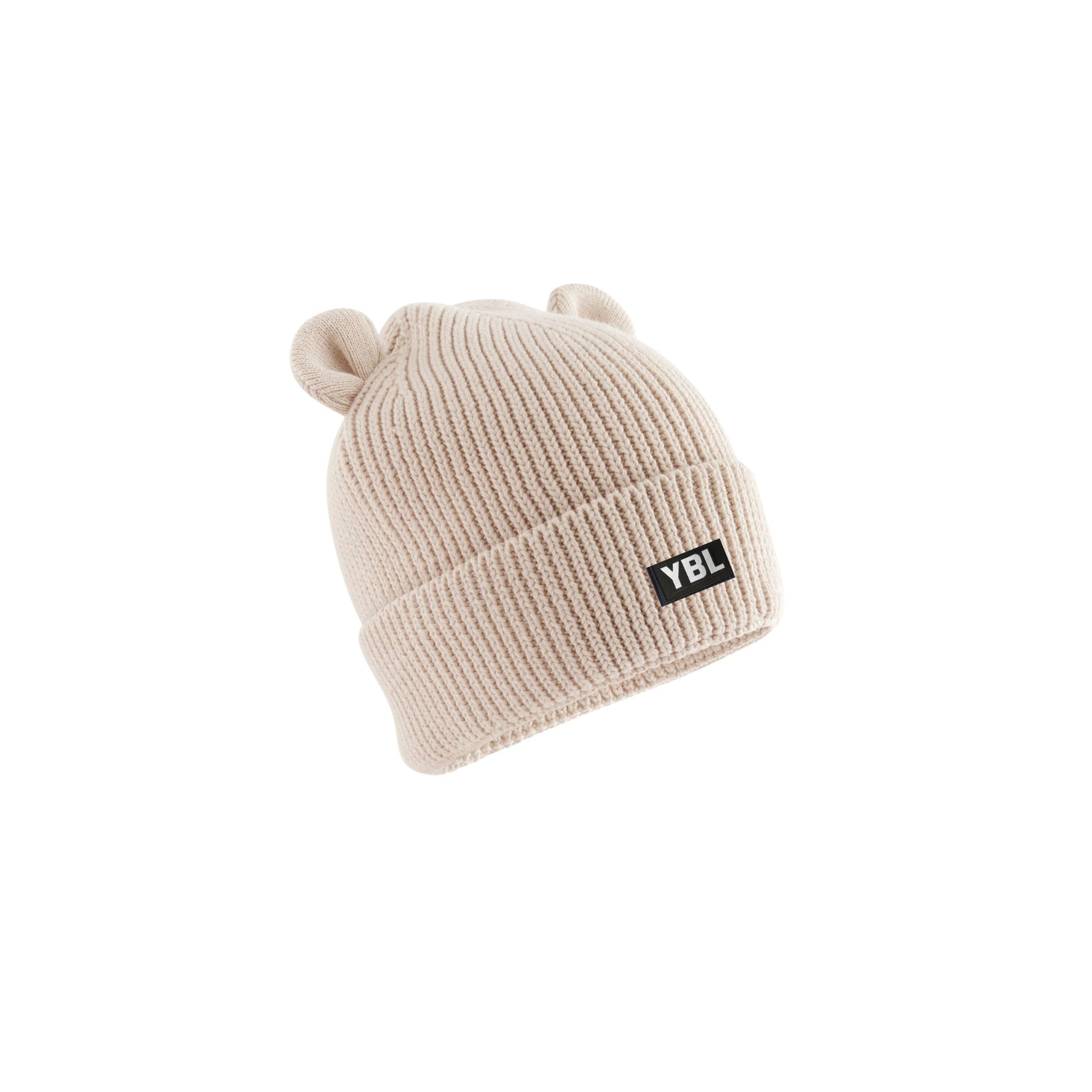 Organic Baby Bear Beanie in Almond