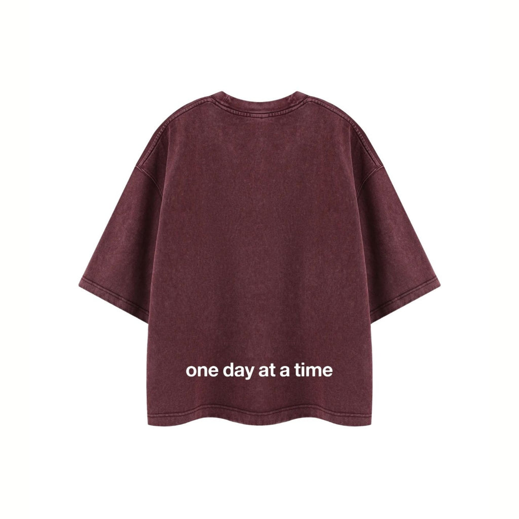 ONE DAY AT A TIME MAROON T