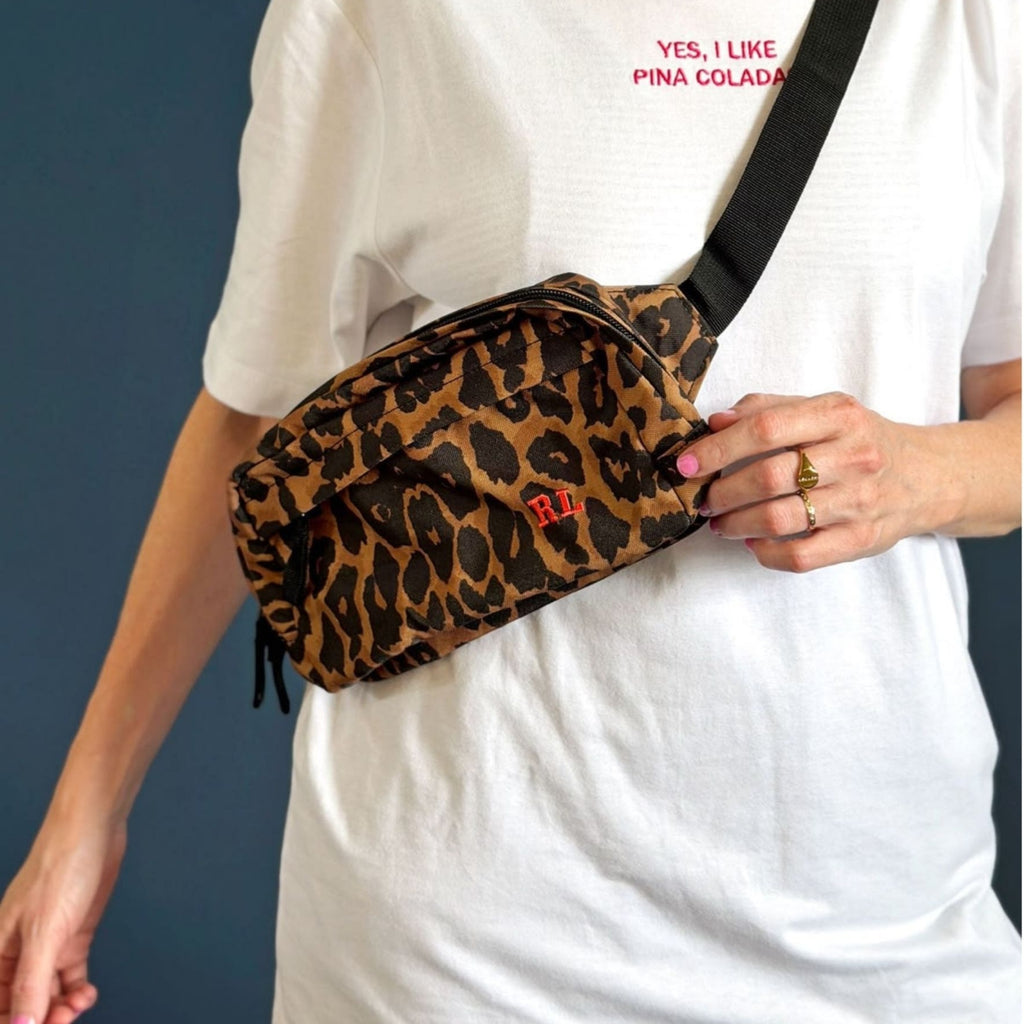 CROSSED BODY BAG IN LEOPARD PRINT