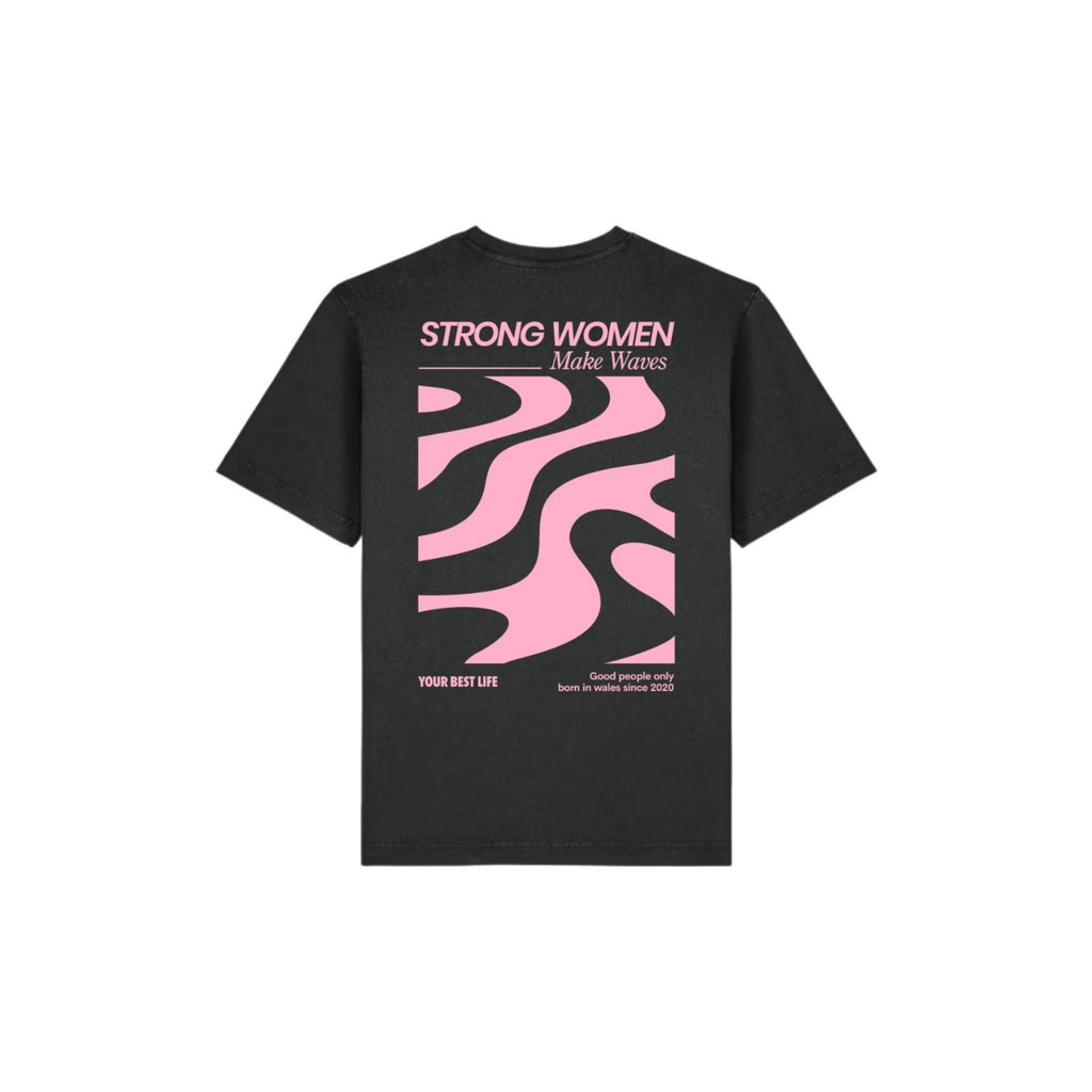 STRONG WOMEN RELAX FIT T IN BLACK