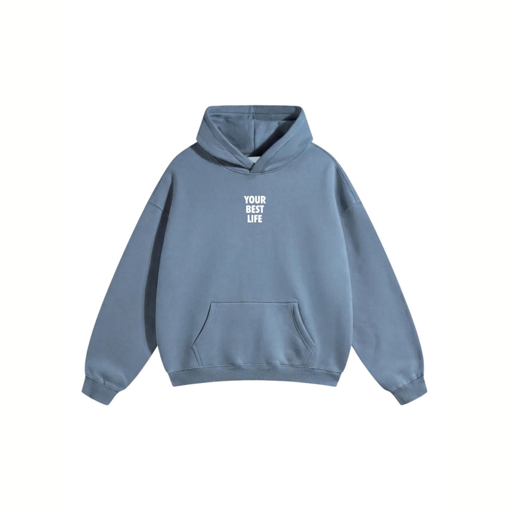 DENIM BLUE OVERSIZED HOODIE RELAX FIT