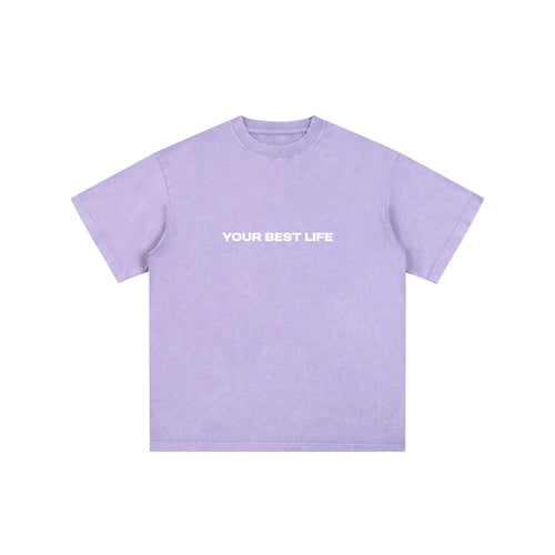 Acid Wash Relax fit Tee in Acid Wash Lilac