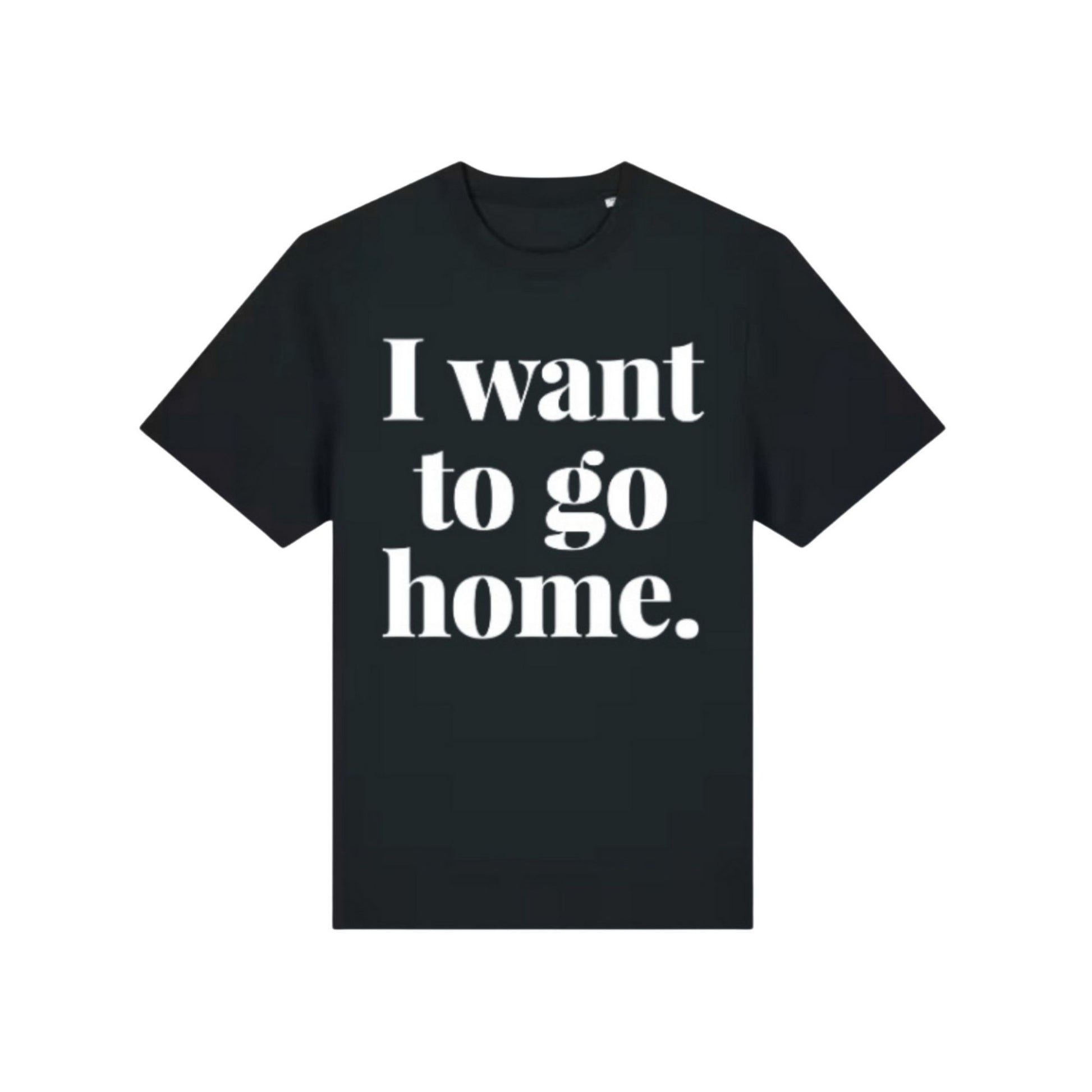 I Want To Go Home Kids Fit Tee in Black