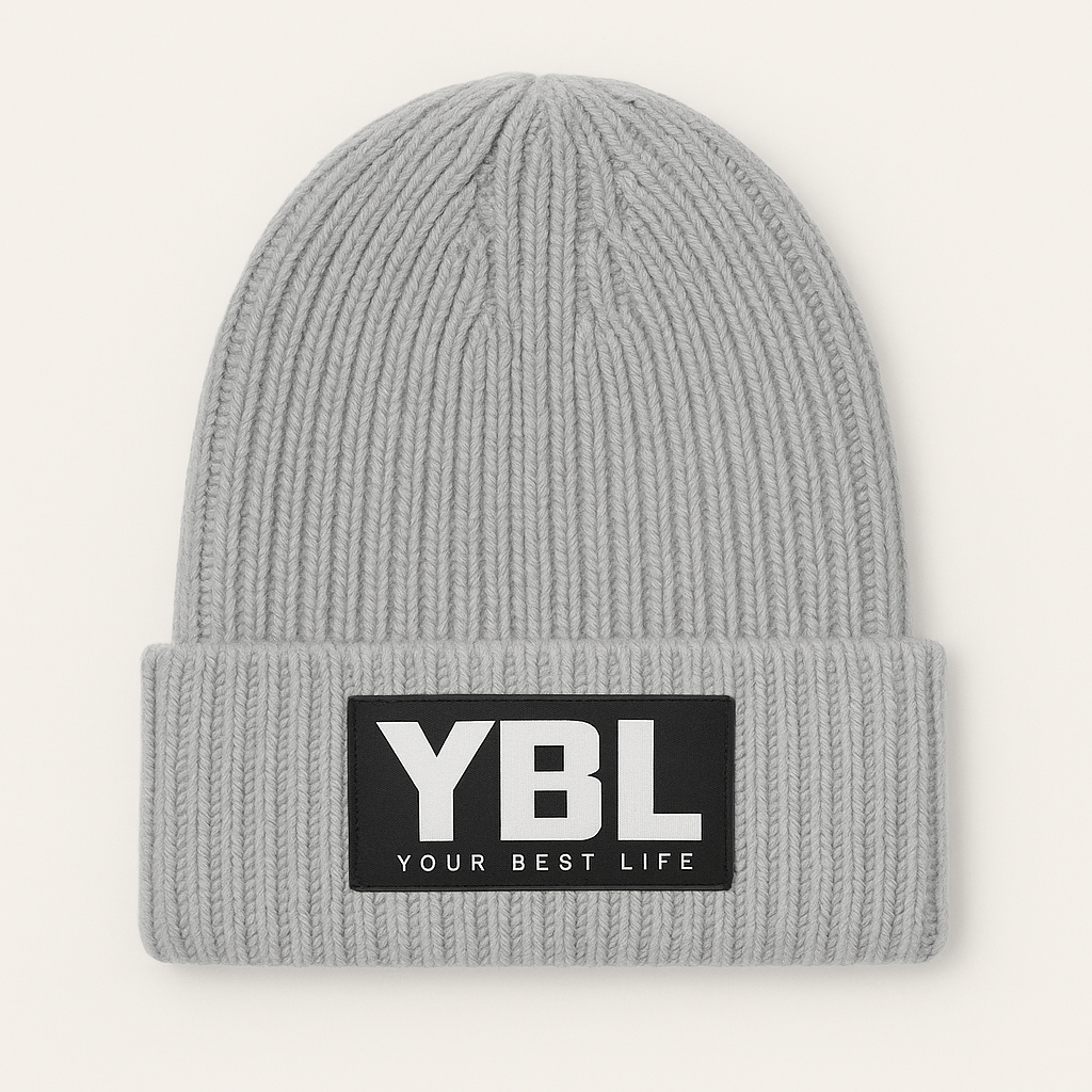 Organic Cotton Kids Beanie in Cloud Grey