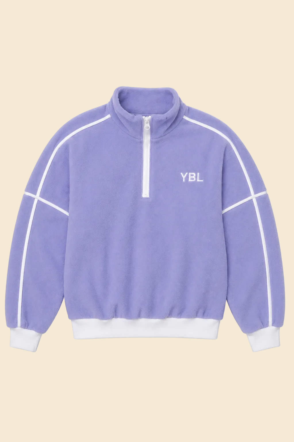 The YBL 1/4 Zip Fleece - Light Purple