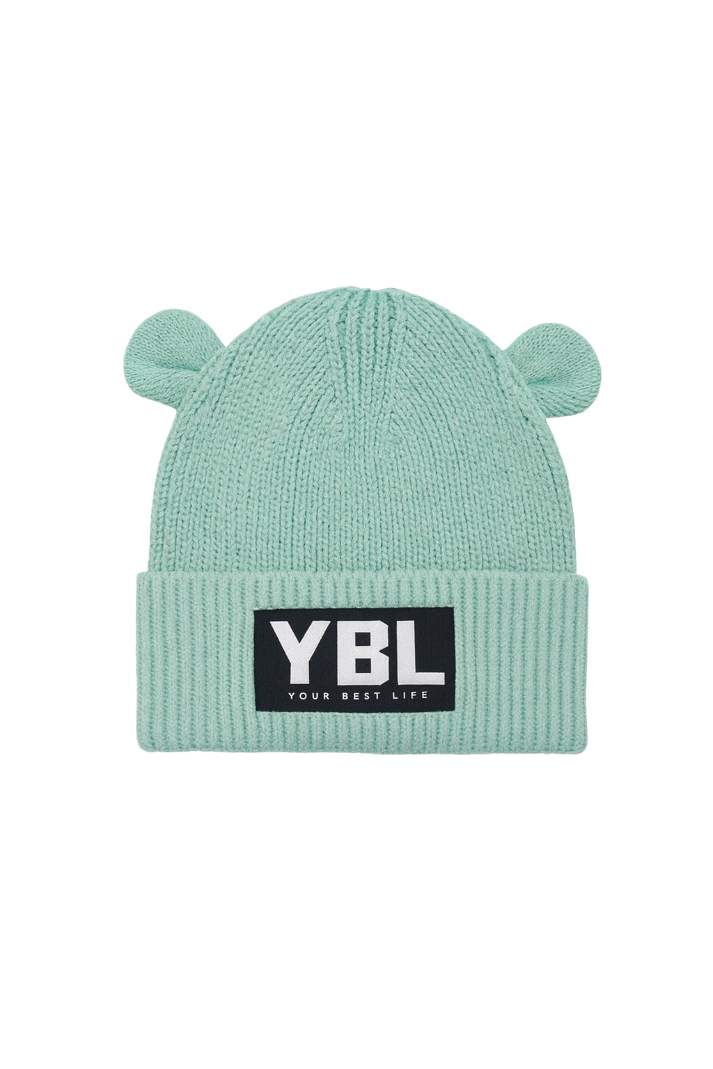 Organic Baby Bear Beanie in Dusty Turquoise
