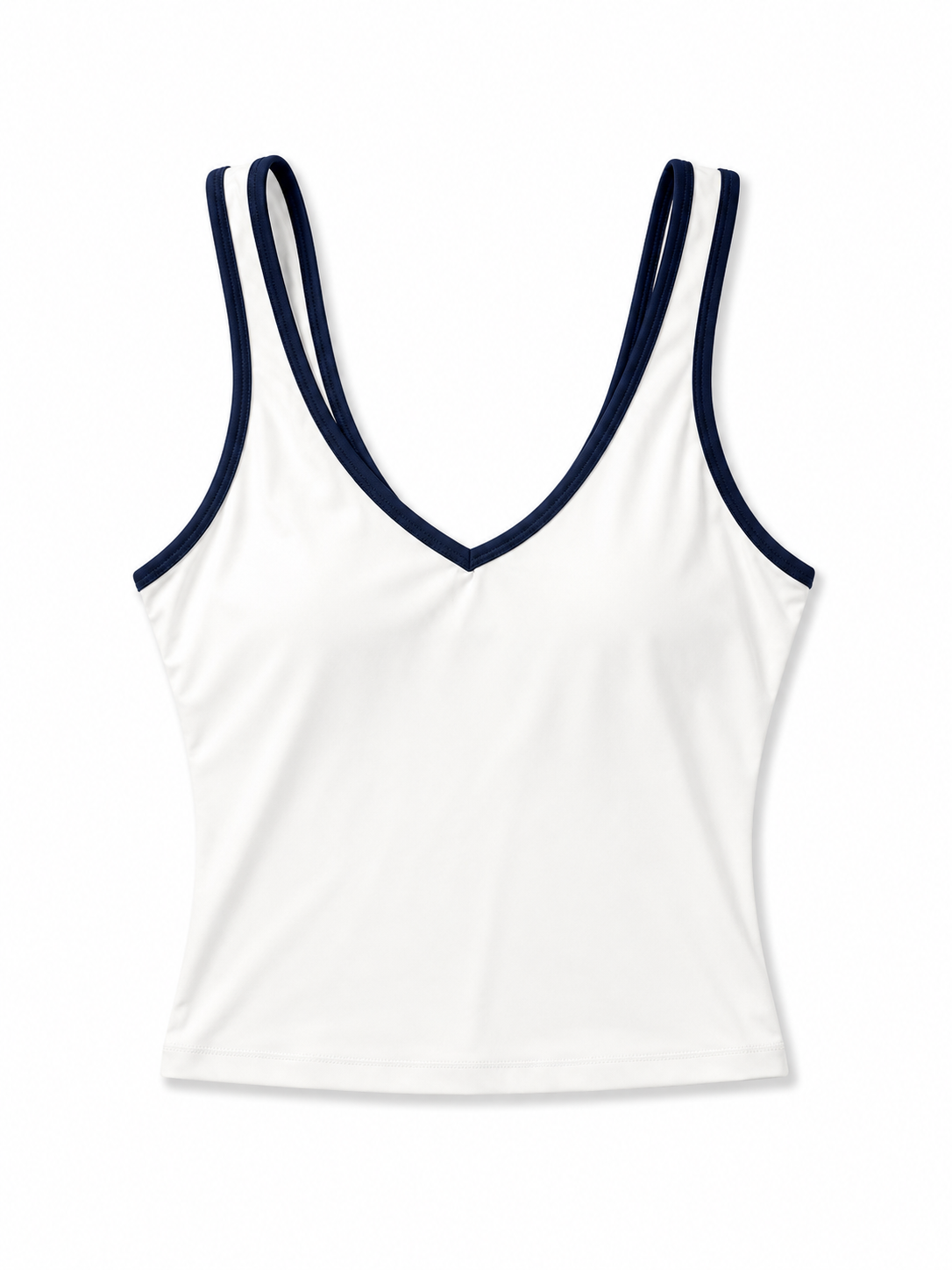 SALE. white contrast tank