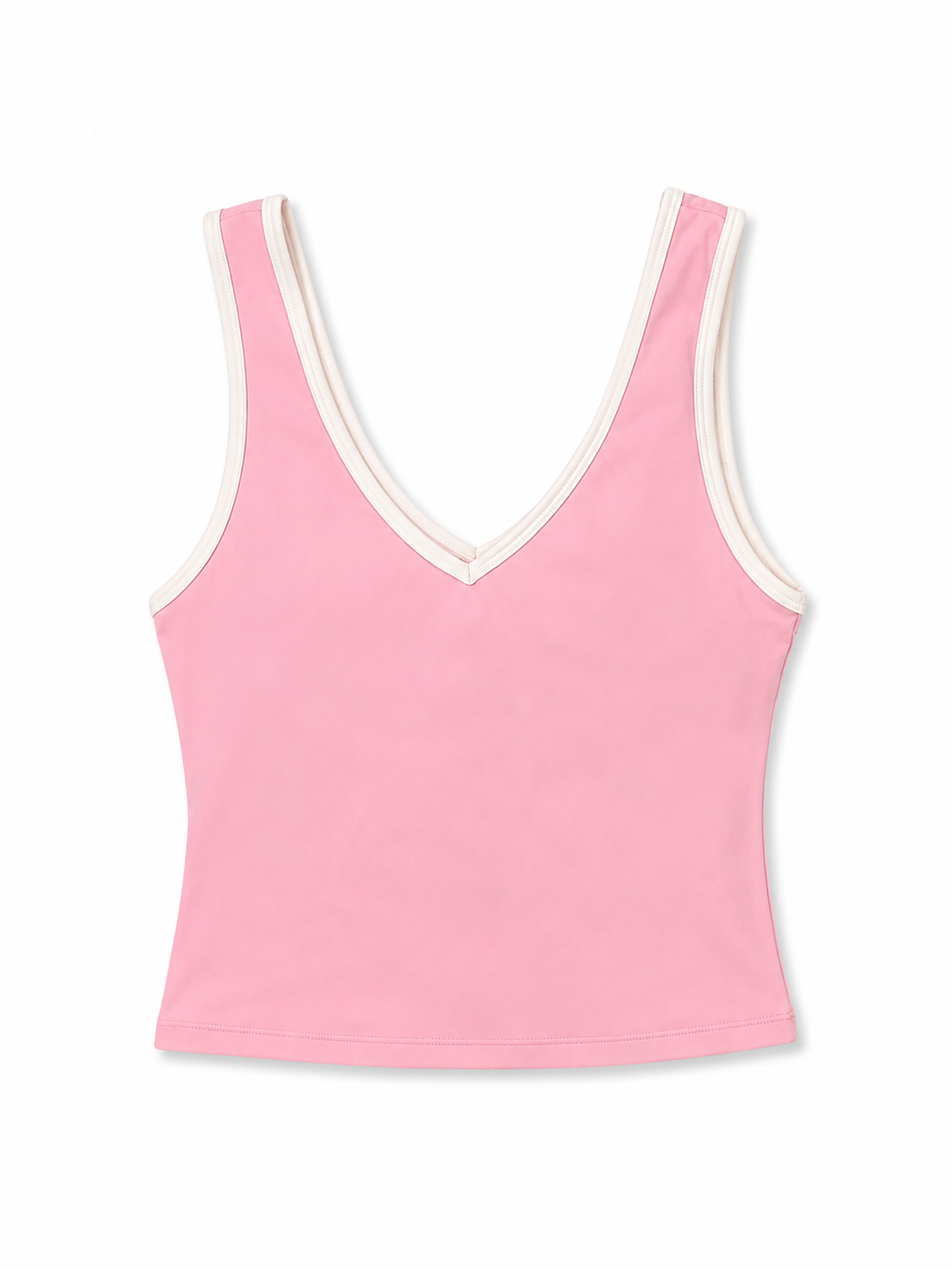 SALE. pink contrast tank