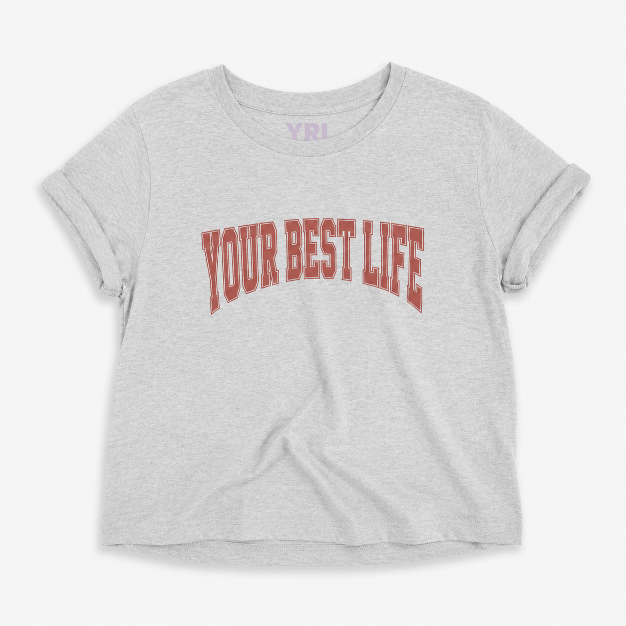 SALE. womens fit rolled sleeve T YBL in S