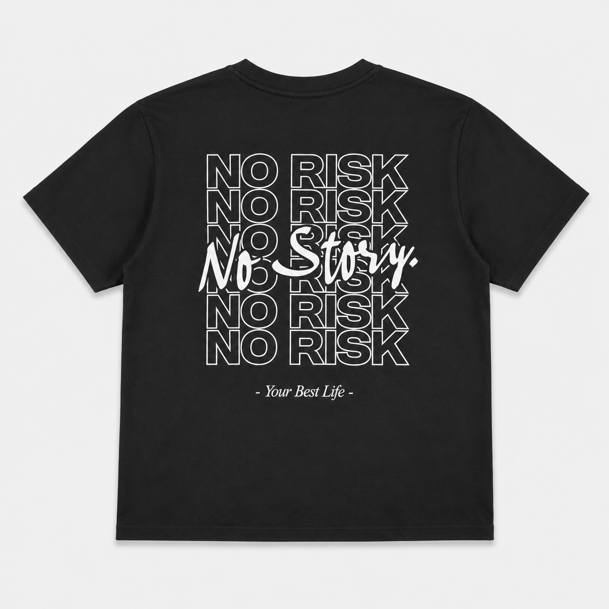 SALE. no risk t in black in XL