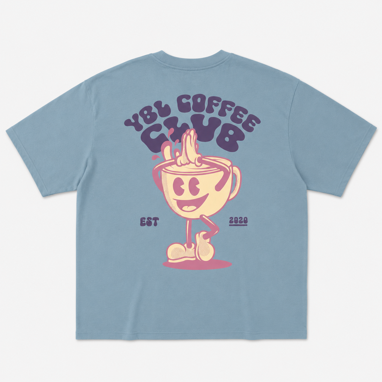 COFFEE CLUB T IN BLUE