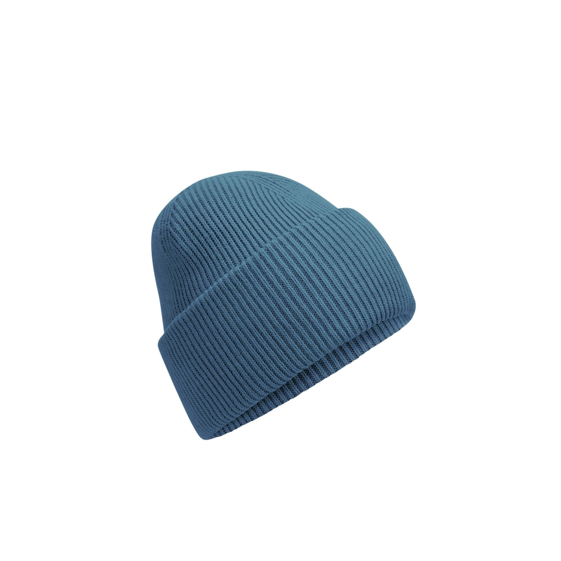 Classic Engineered Deep-Cuffed Beanie in Airforce Blue