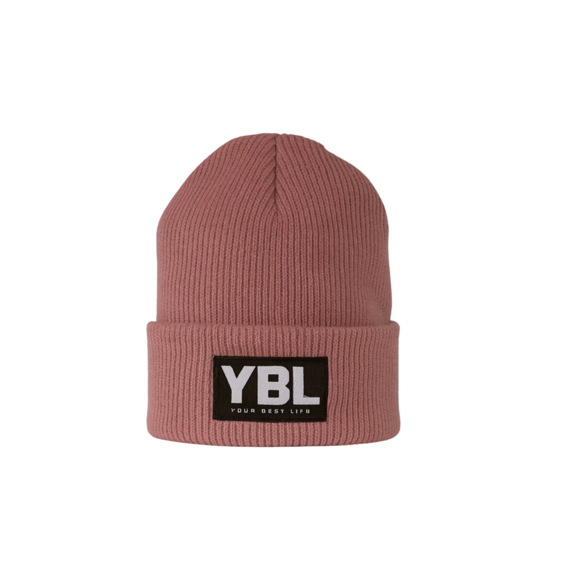 Classic Engineered Deep-Cuffed Beanie in Rose