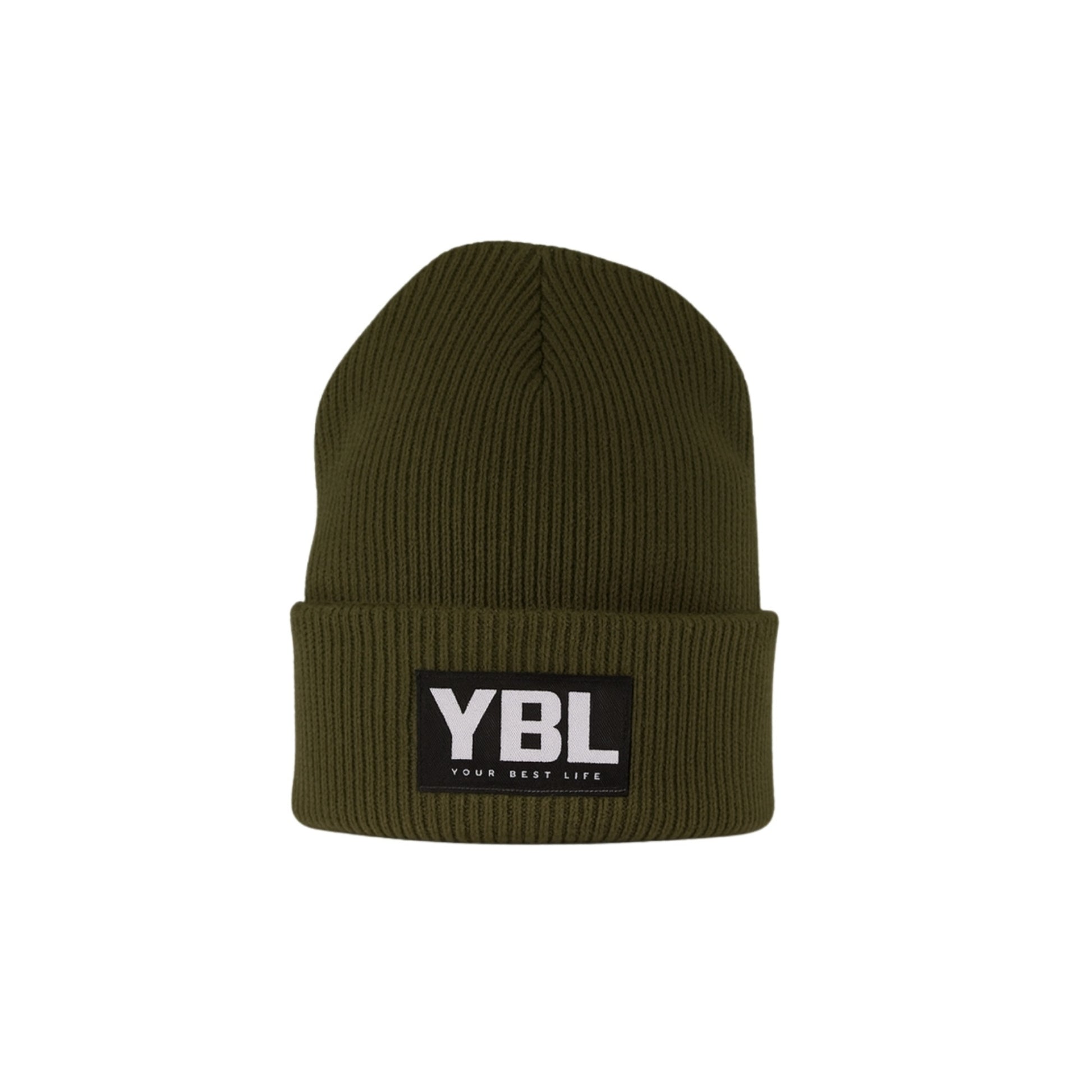 Classic Engineered Deep-Cuffed Beanie in Green Army