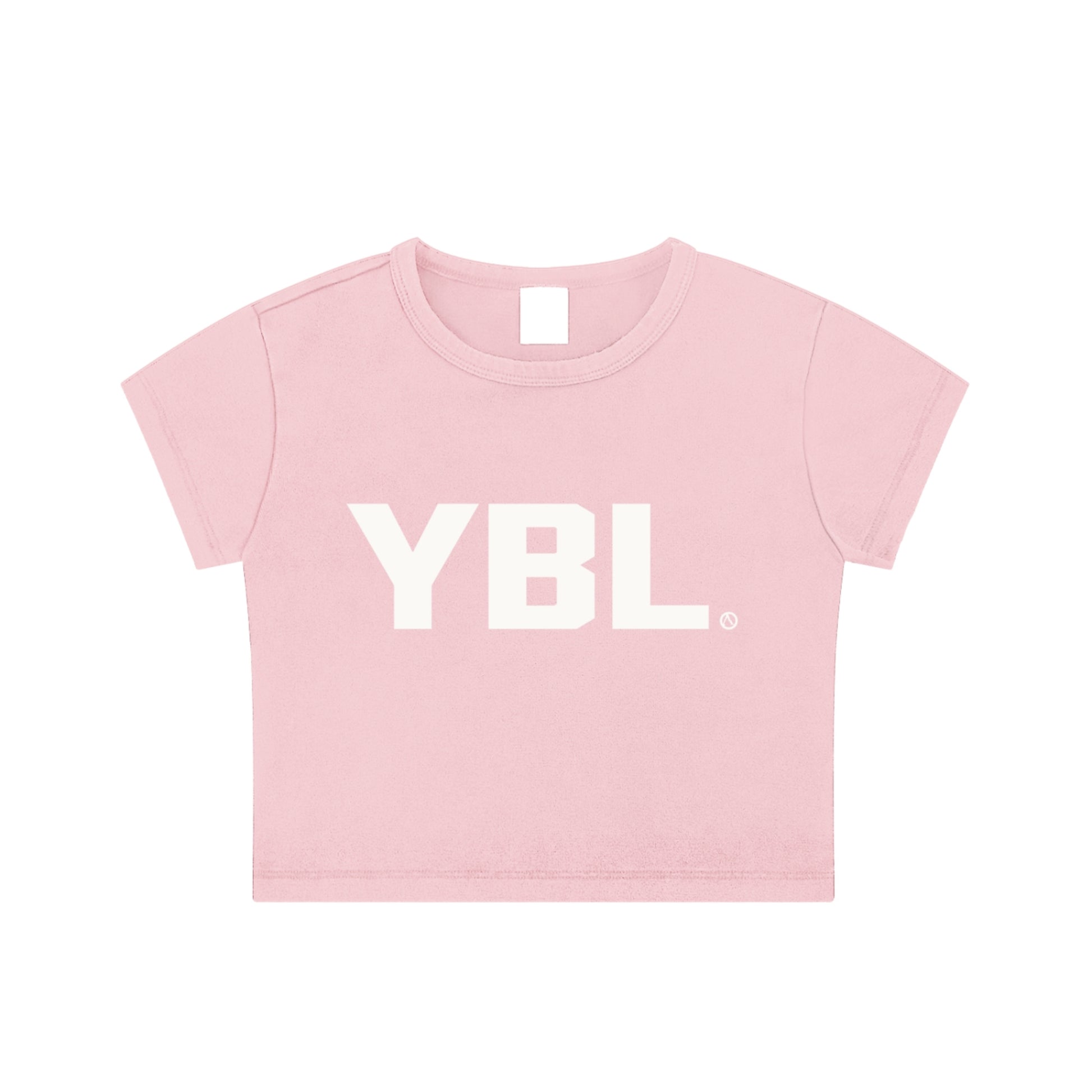 Fitted Acid Wash Women's Top in Acid Wash Pink