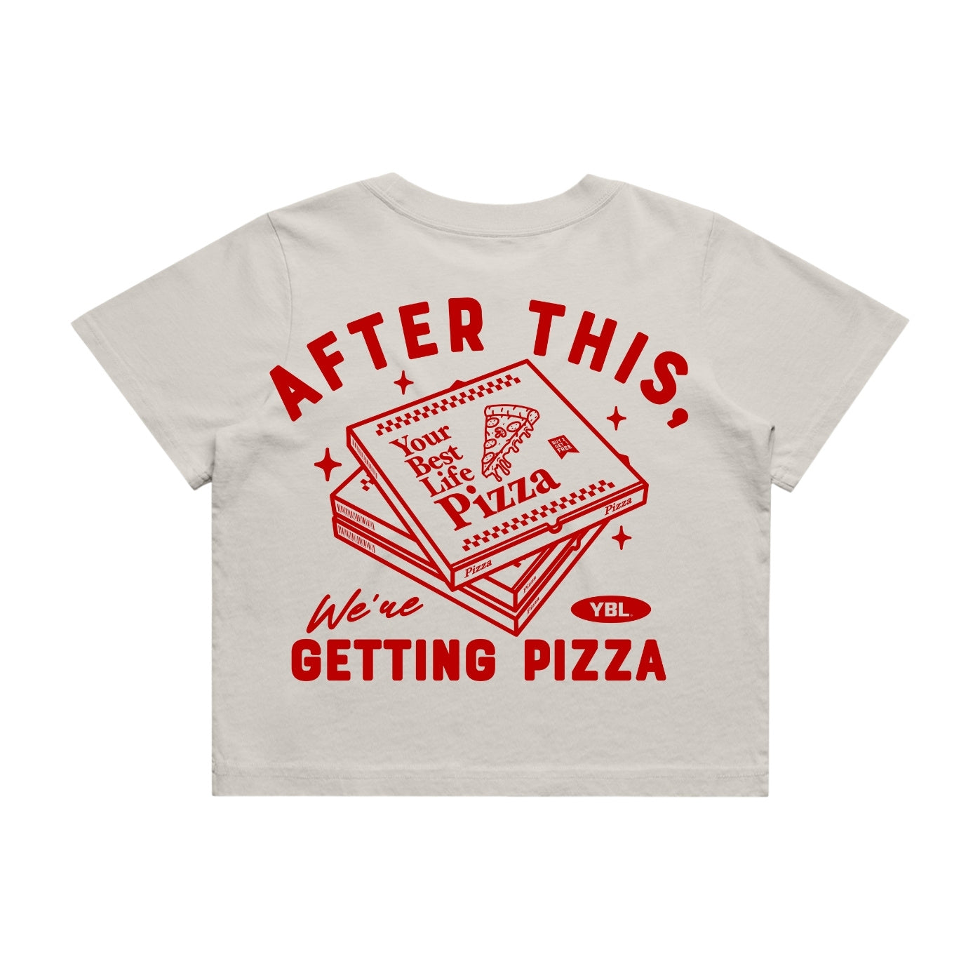 After This Crop Tee in Bone