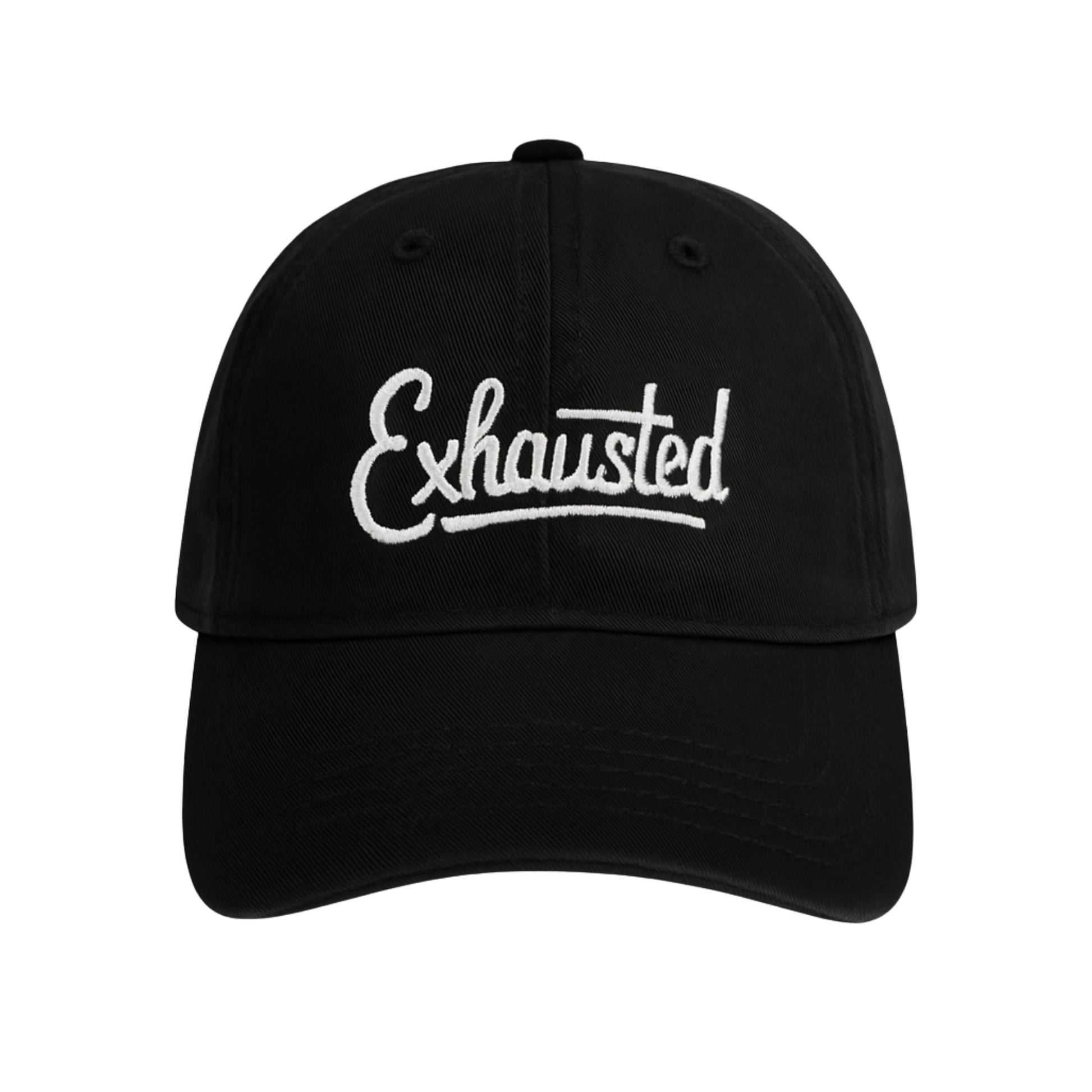 Exhausted Canvas Cap in Black