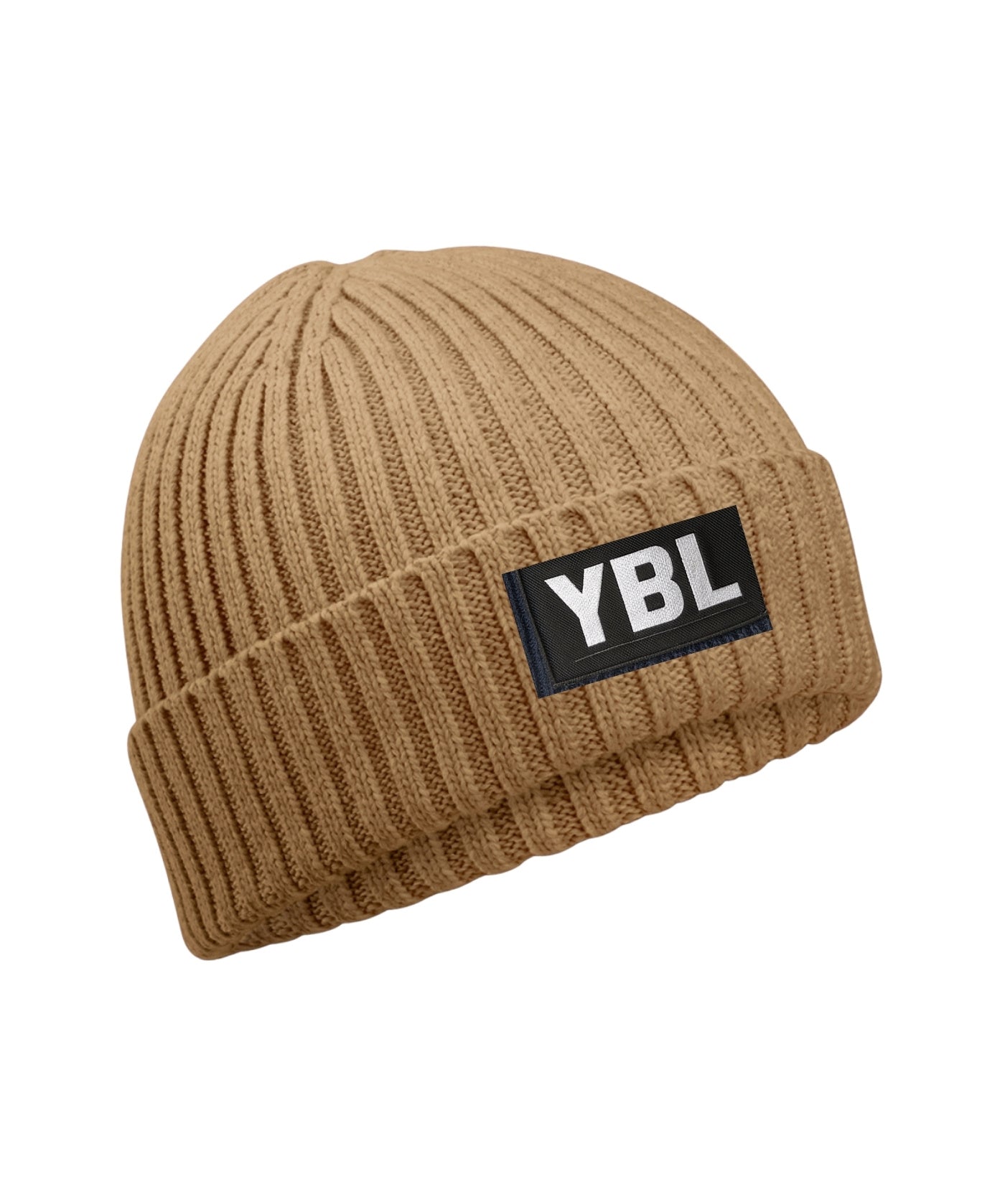 Organic Cotton Kids Beanie in Biscuit