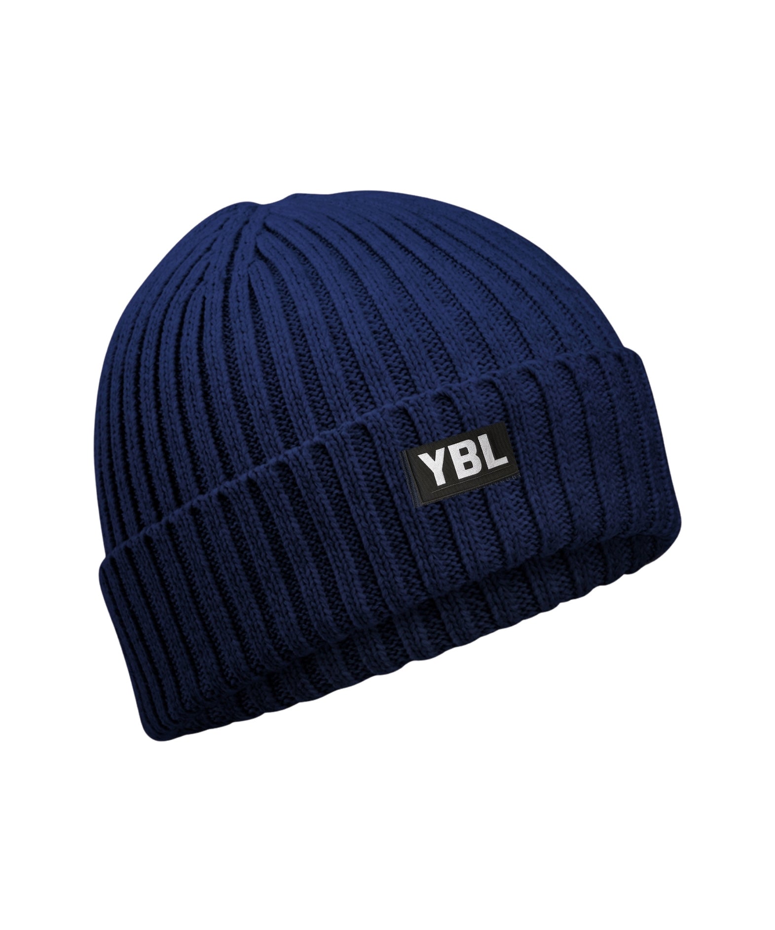 Organic Cotton Kids Beanie in Oxford Navy