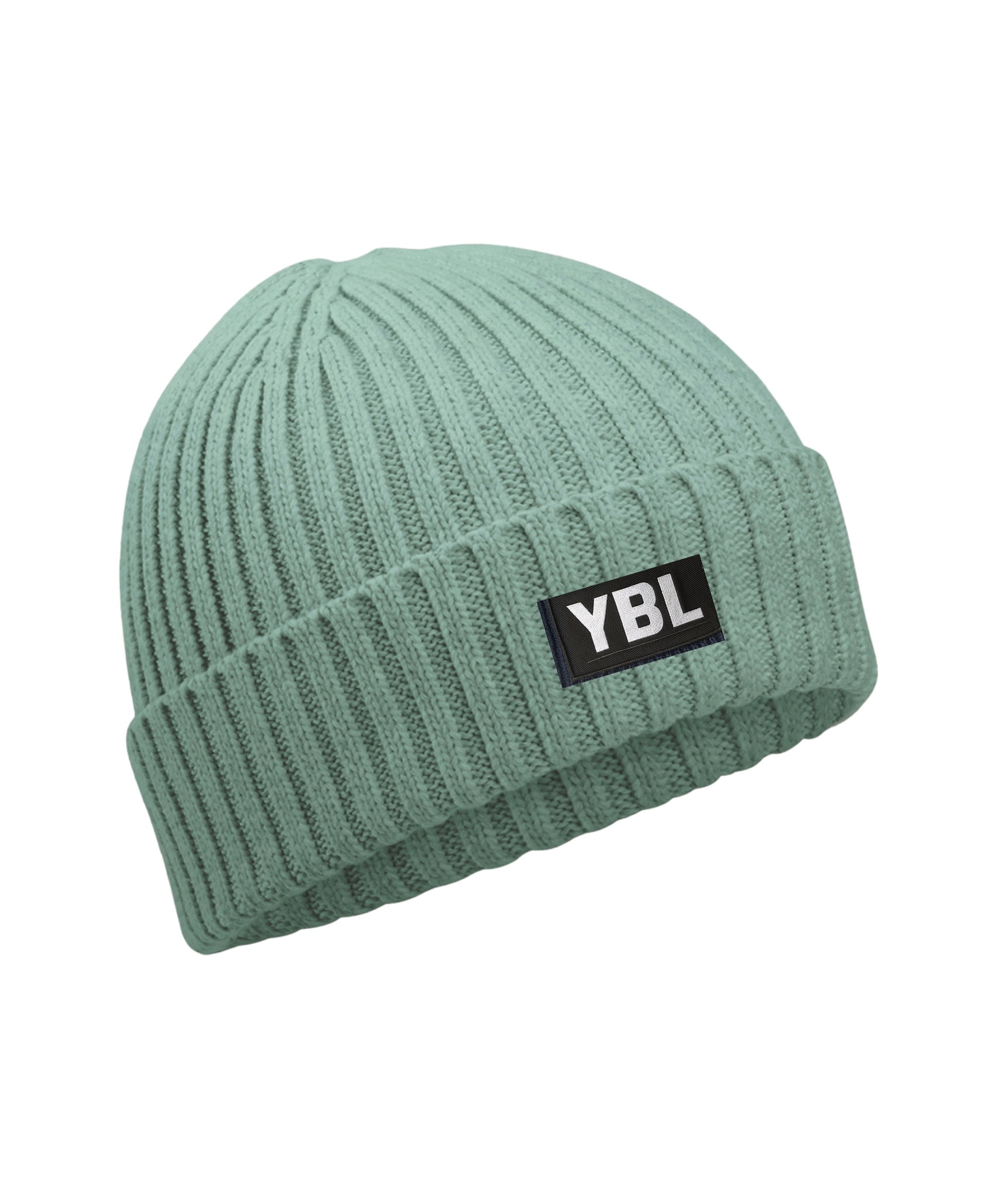 Organic Cotton Kids Beanie in Dusty Green