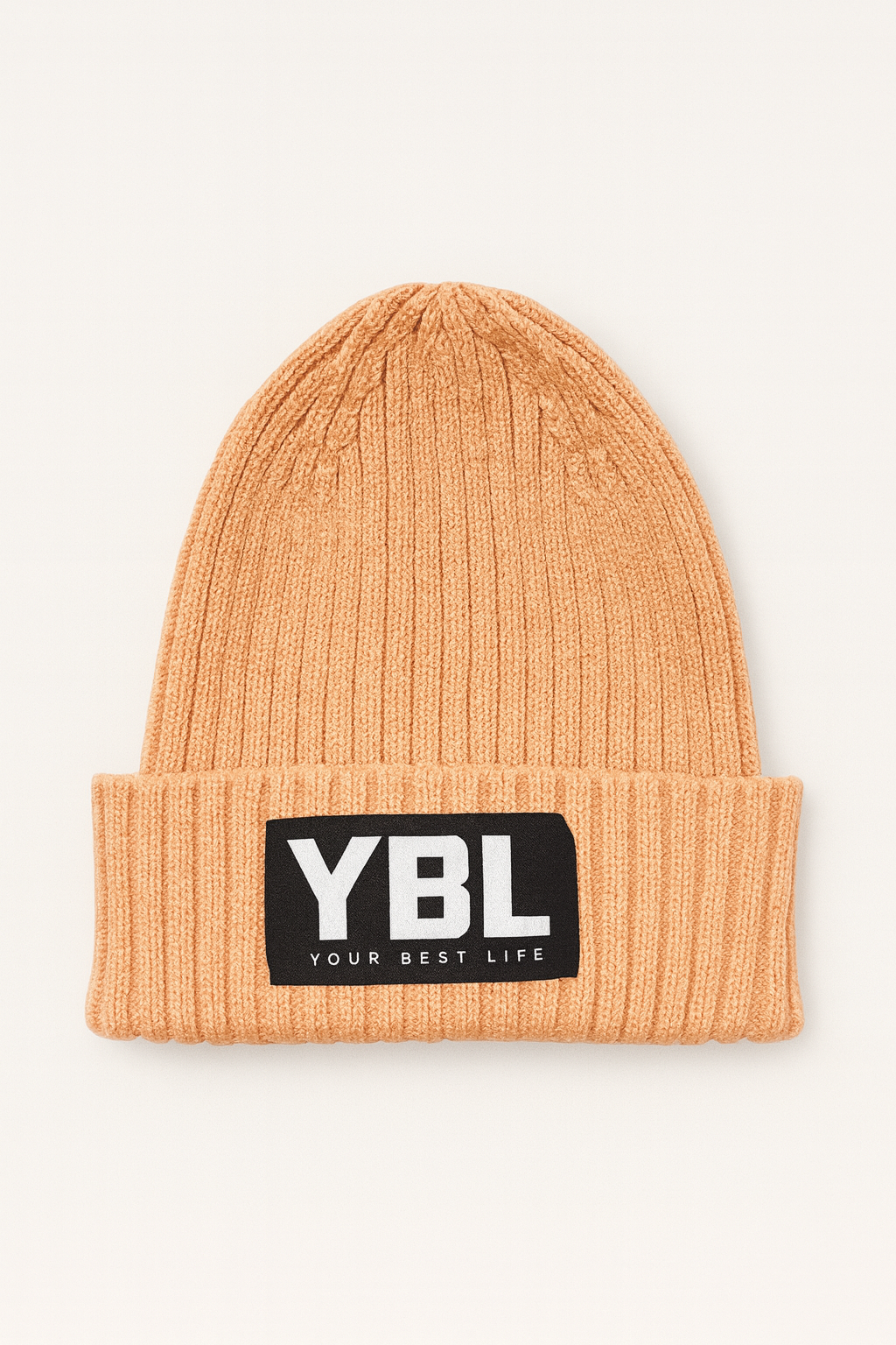 Organic Cotton Kids Beanie in Peach