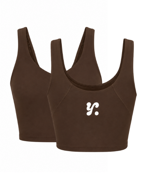 Your Best Life Sports Bra in Brown