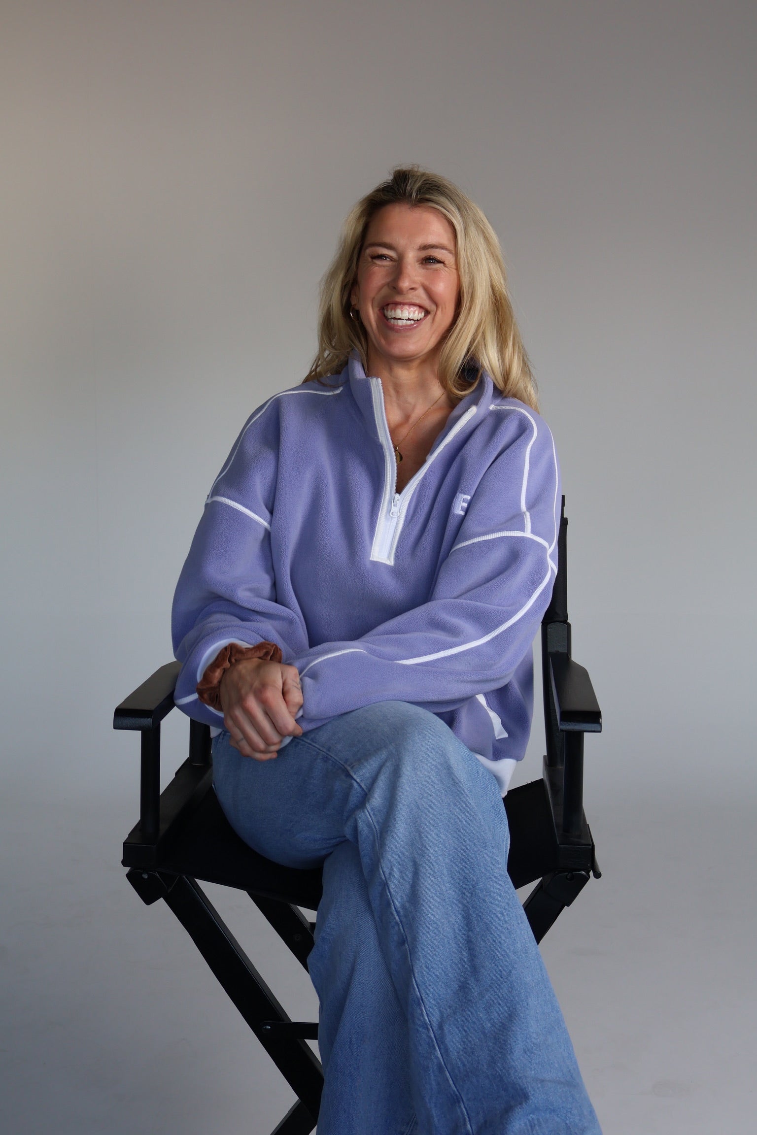 The YBL 1/4 Zip Fleece - Light Purple