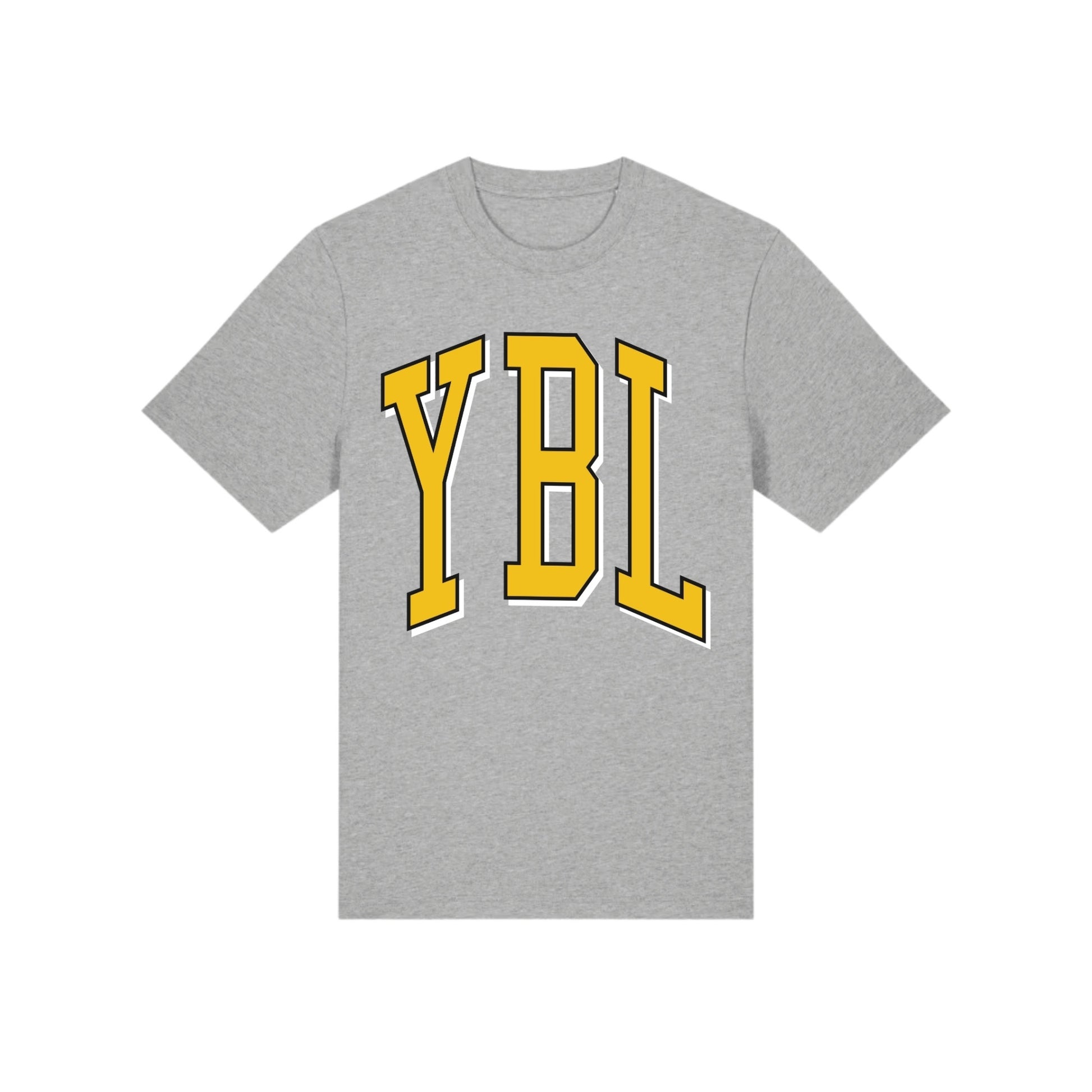 YBL University Style Heavy Oversized Tee in Grey
