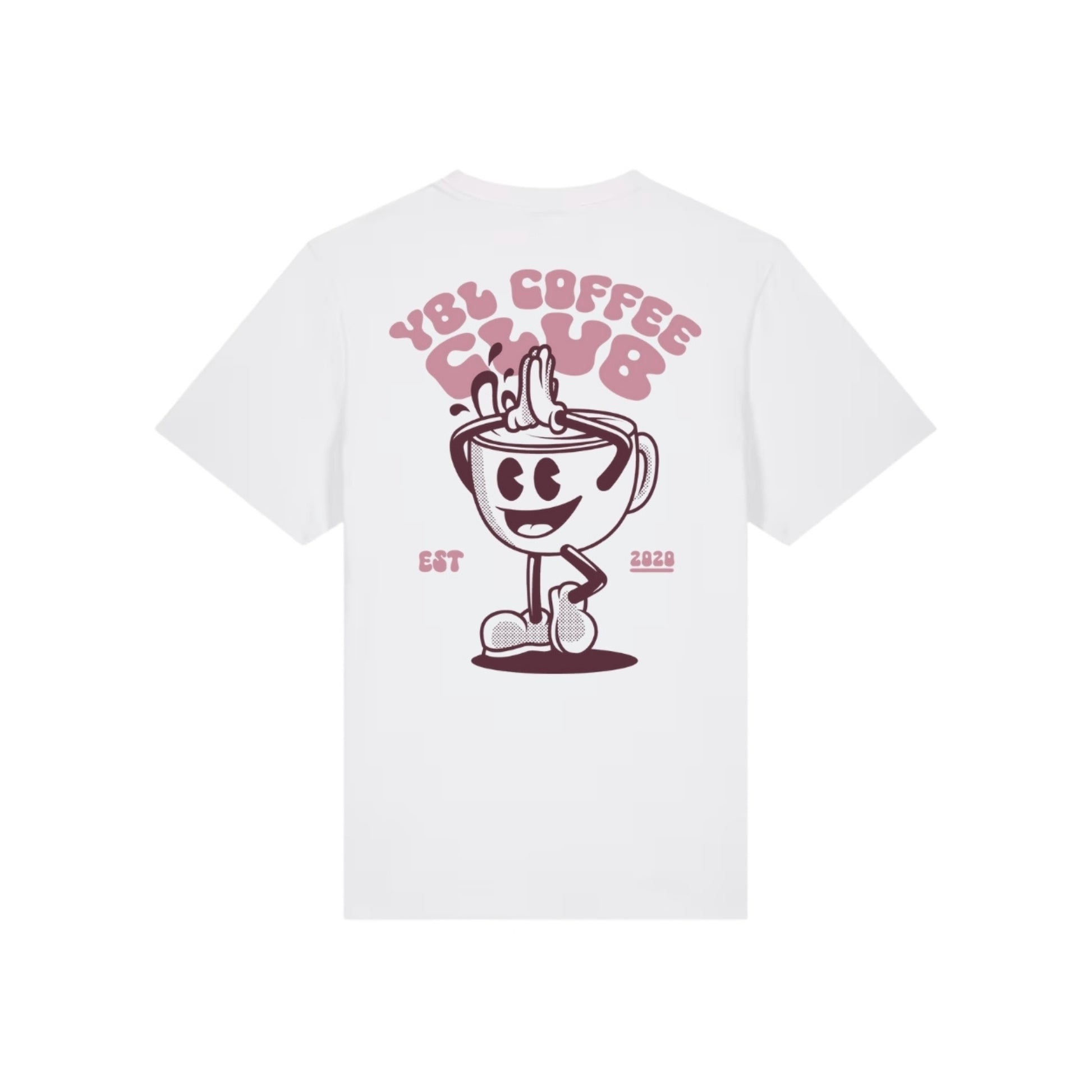 Coffee Club Heavy Oversized Tee in White
