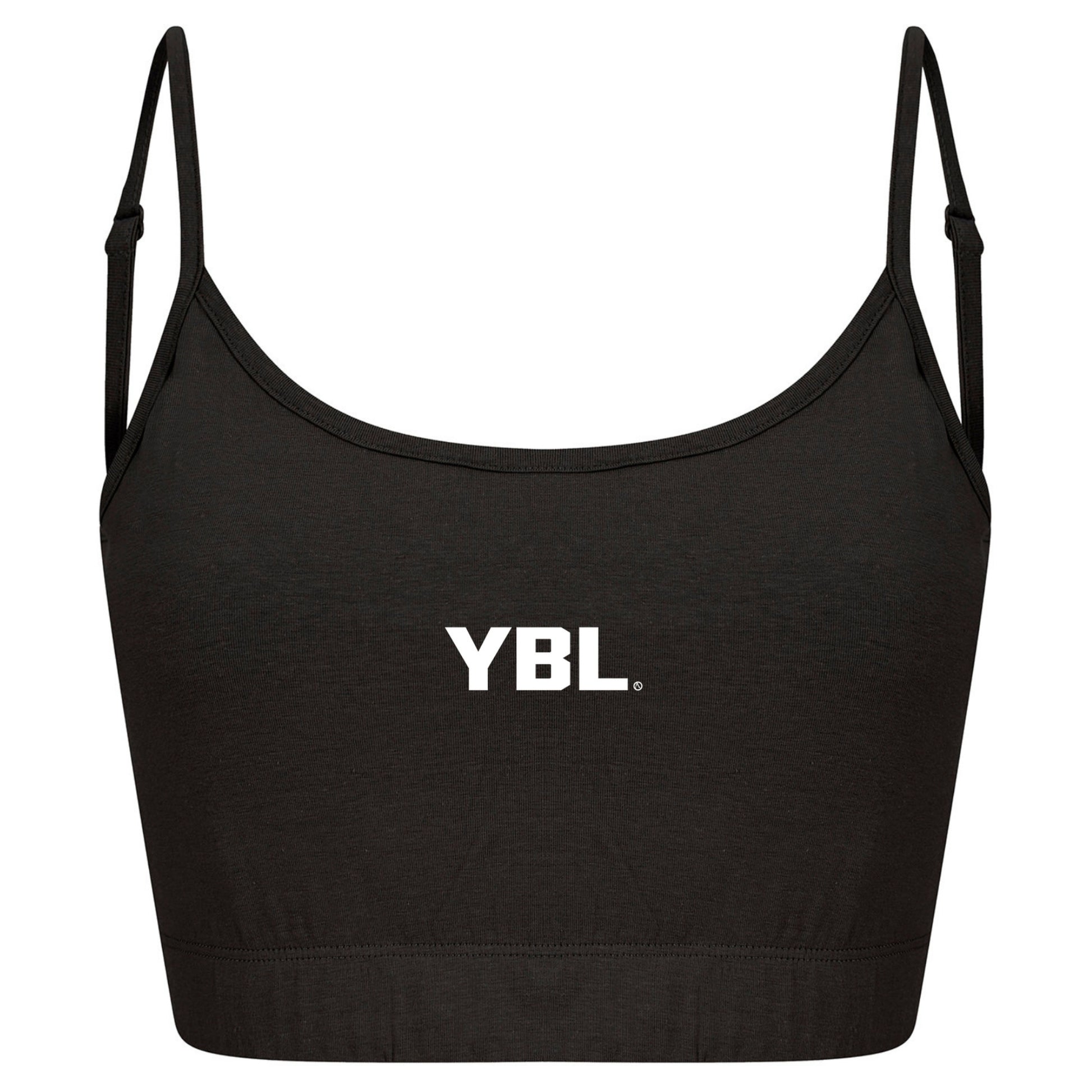 Recycled Loungewear Crop Top in Black