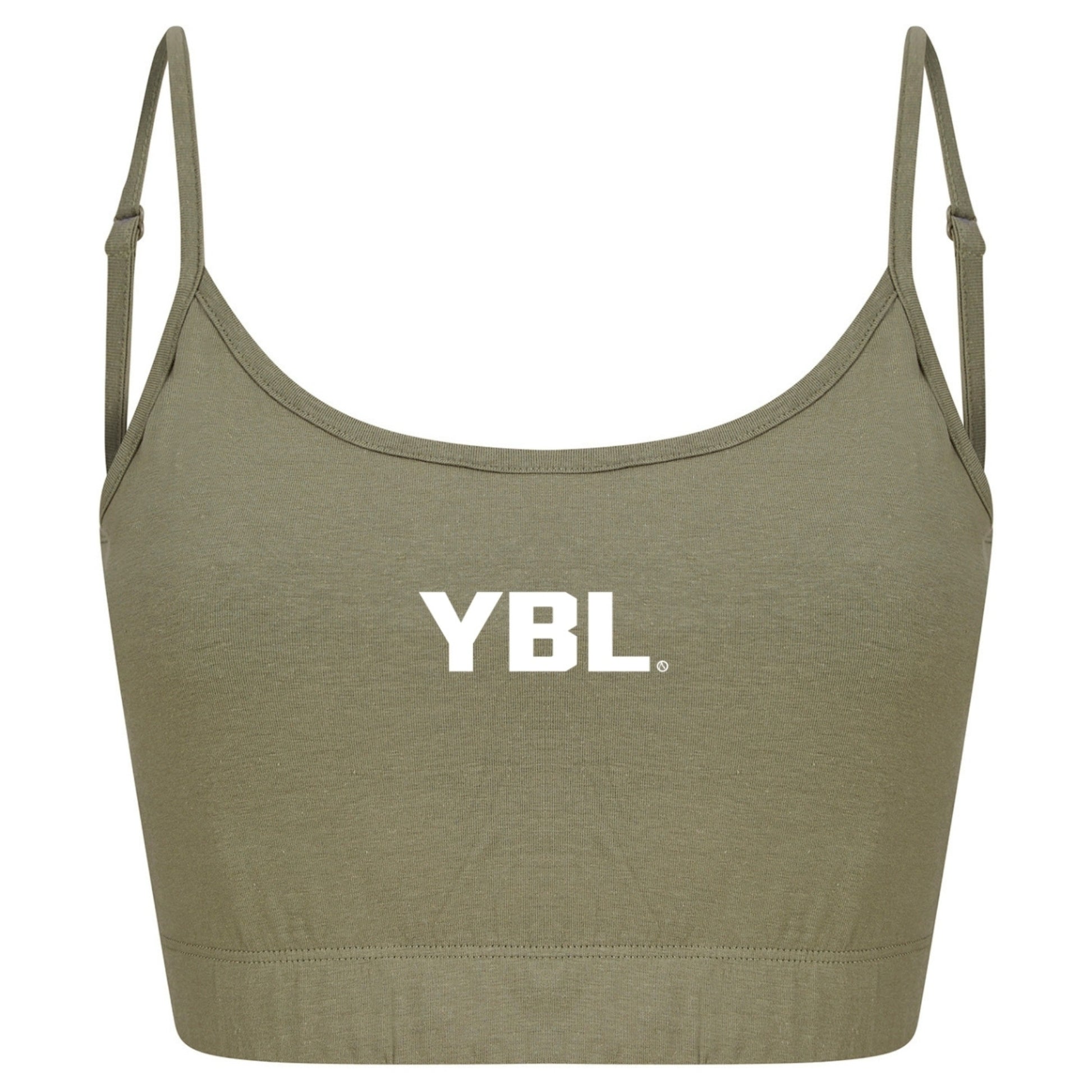 Recycled Loungewear Crop Top in Khaki