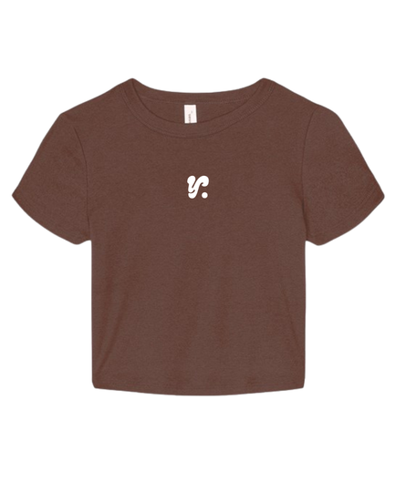 TIGHT FITTED T SHIRT IN BROWN