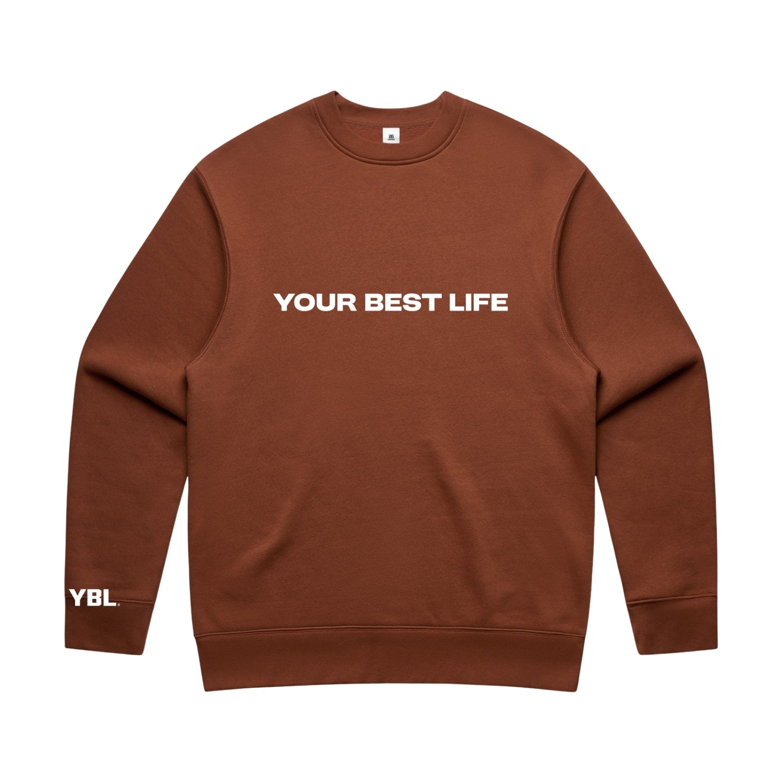 Your Best Life Unisex Relax Crew Sweat in Clay