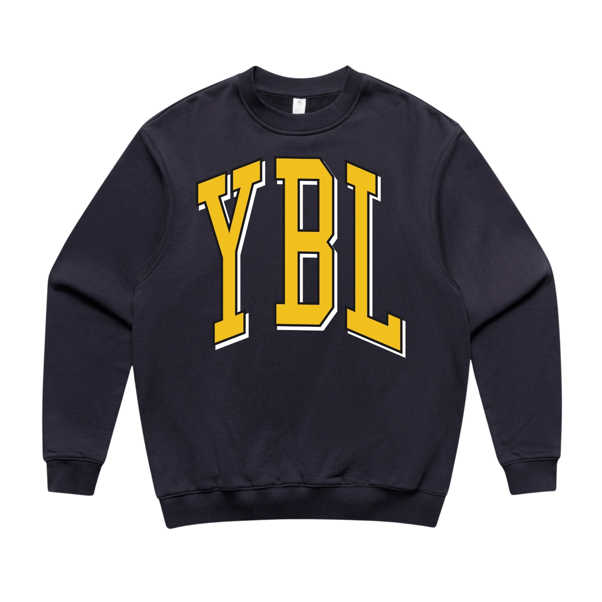 YBL Unisex University Style Made Crew Sweat in Royal Navy