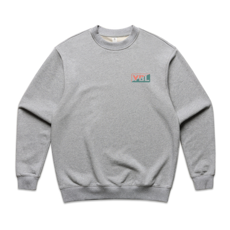 The Roadtrip Made Crew Sweat in Heather Grey