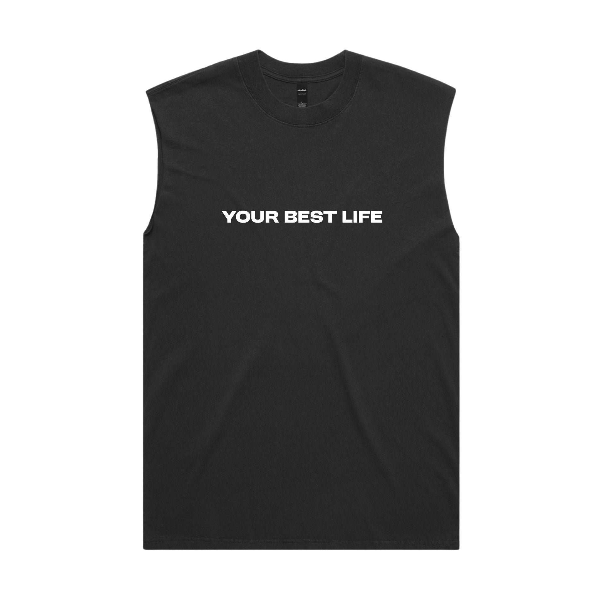 Your Best Life Unisex Vest in Faded Black