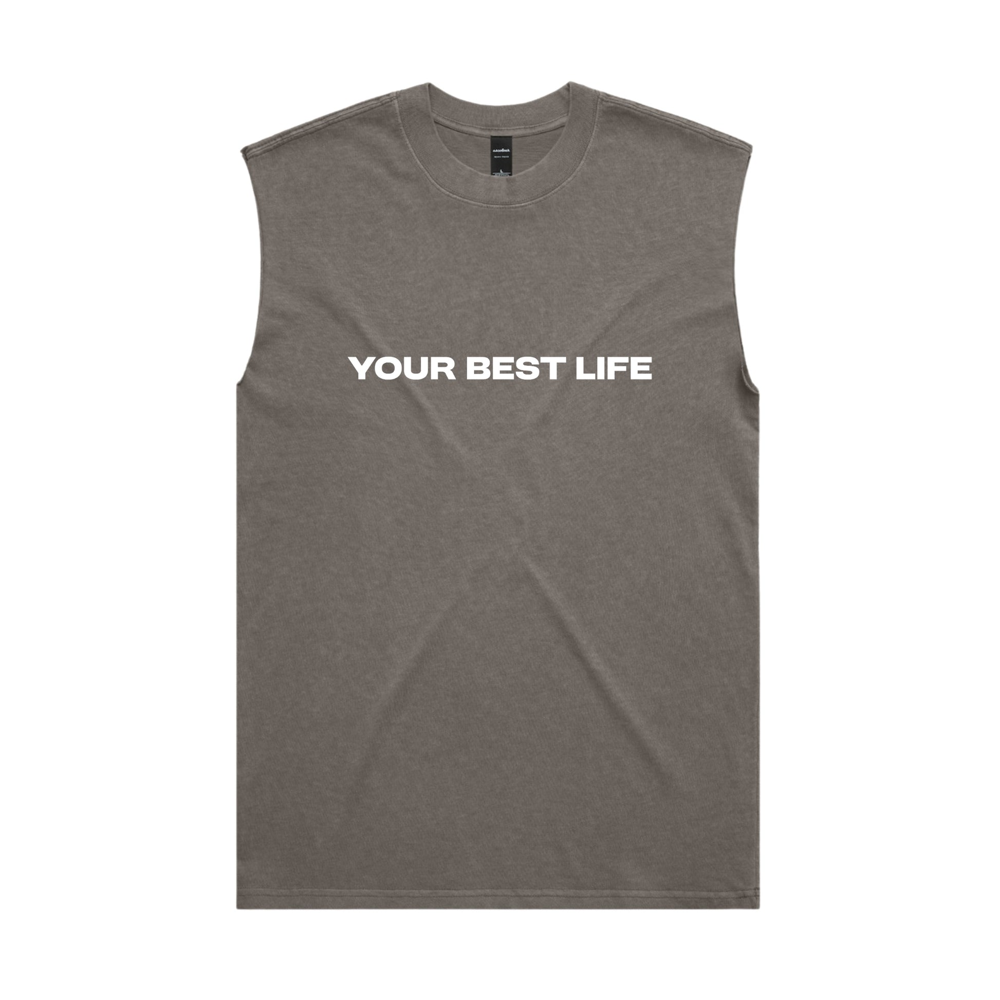 Your Best Life Unisex Vest in Faded Khaki