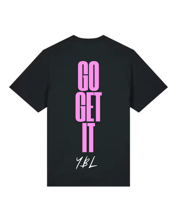 Go Get It Heavy Oversized Tee in Black