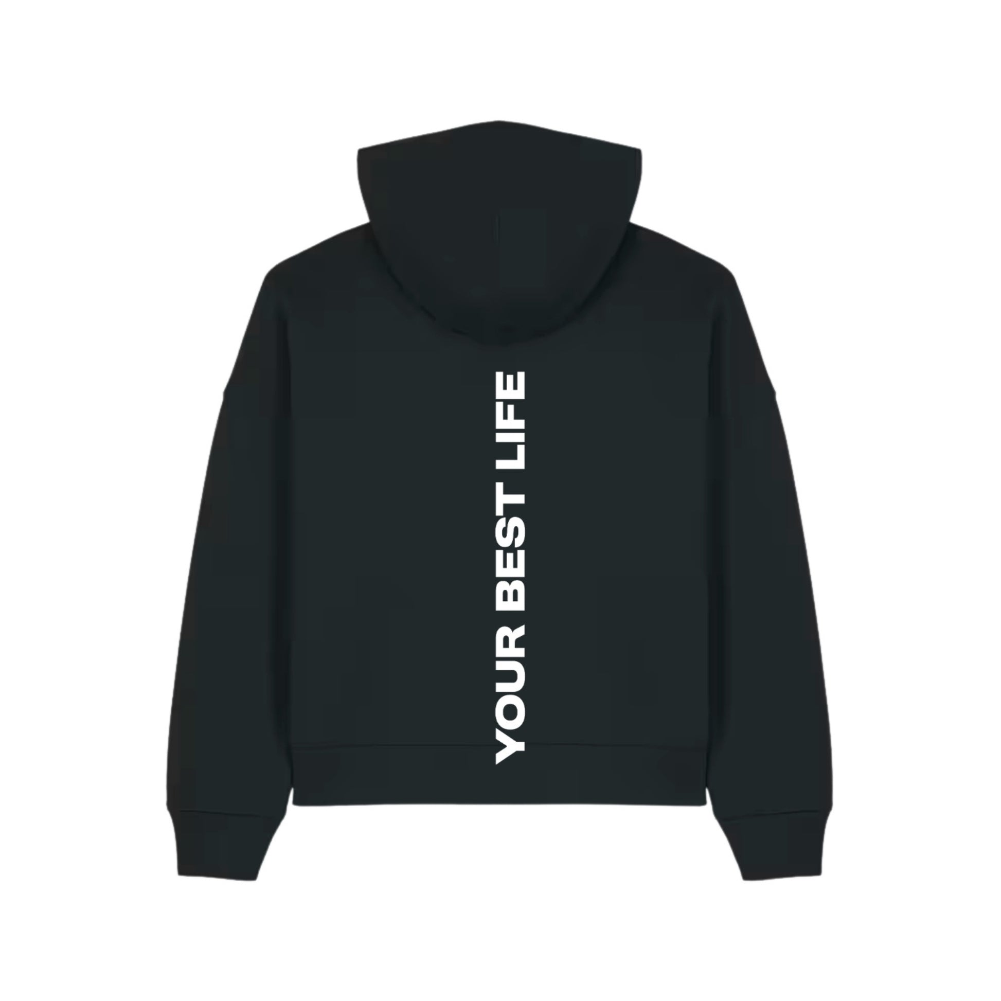 YBL Womens Fit Hoodie Sweatshirt in Black