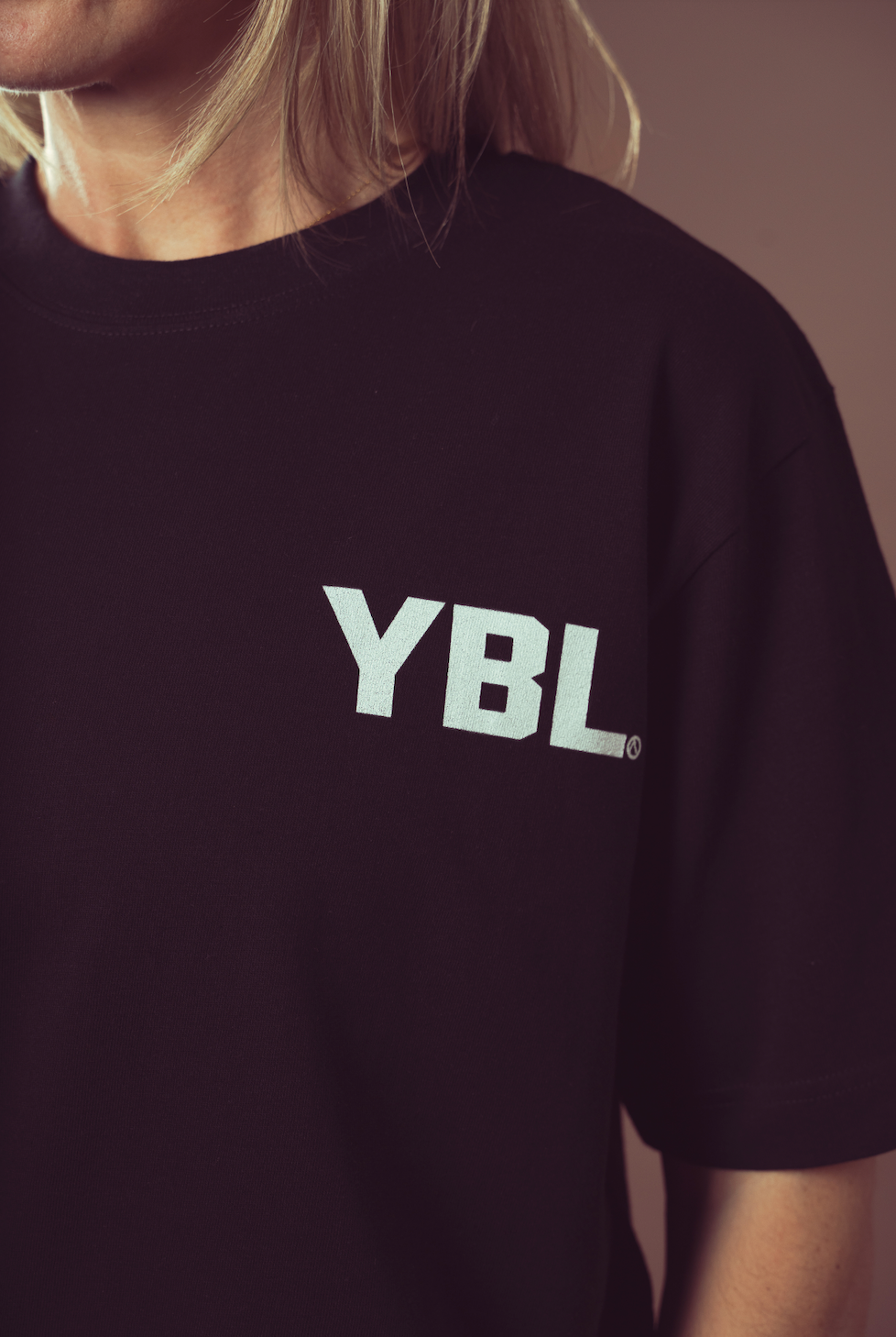 Good People Bike Print with YBL on the front Unisex Oversized Tee in Black